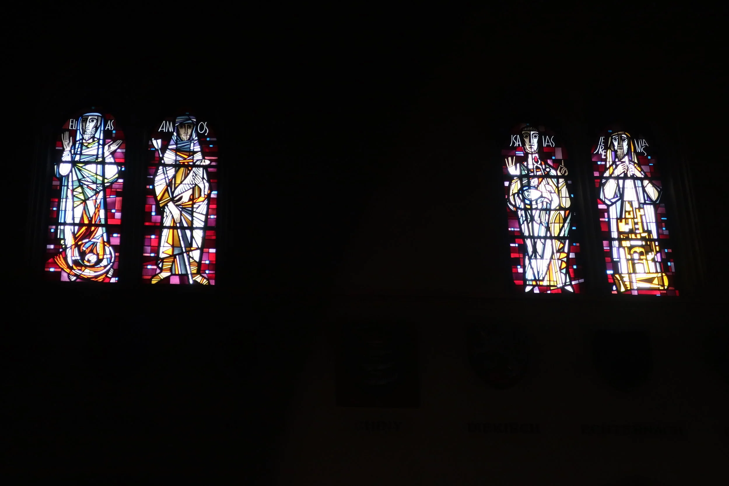  Luxembourg--Winter 2019--Dom Notre Dame--High Side Stained Glass 