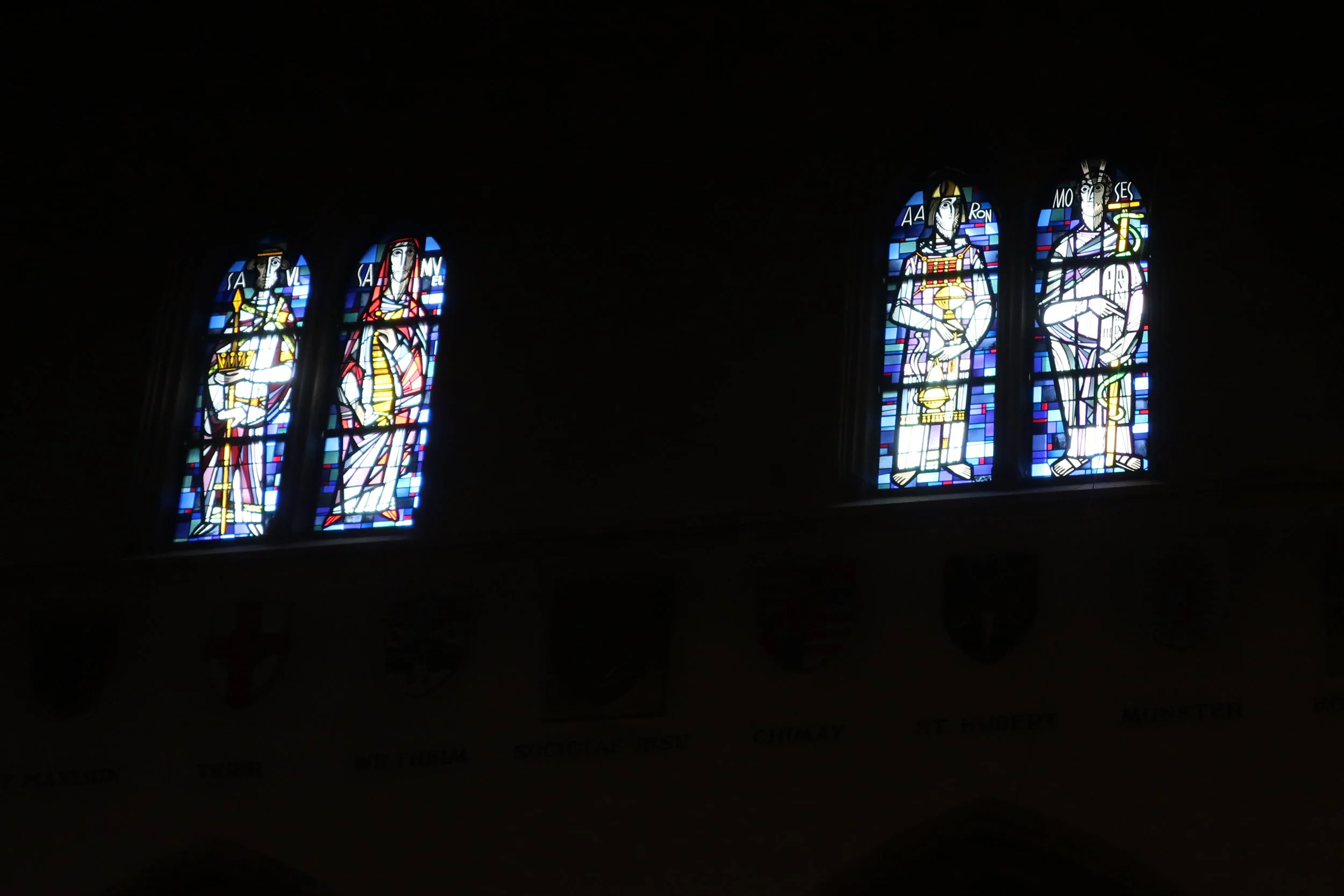  Luxembourg--Winter 2019--Dom Notre Dame--High right Side Stained Glass 