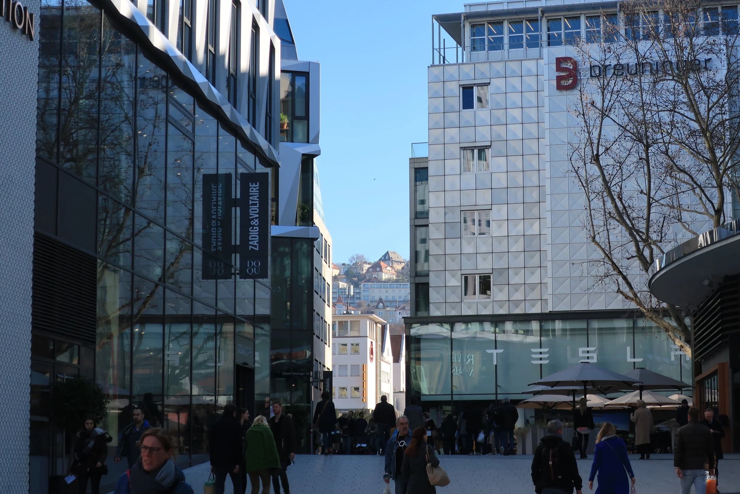  Stuttgart--Winter 2019--View from downtown to the hills and mansions 