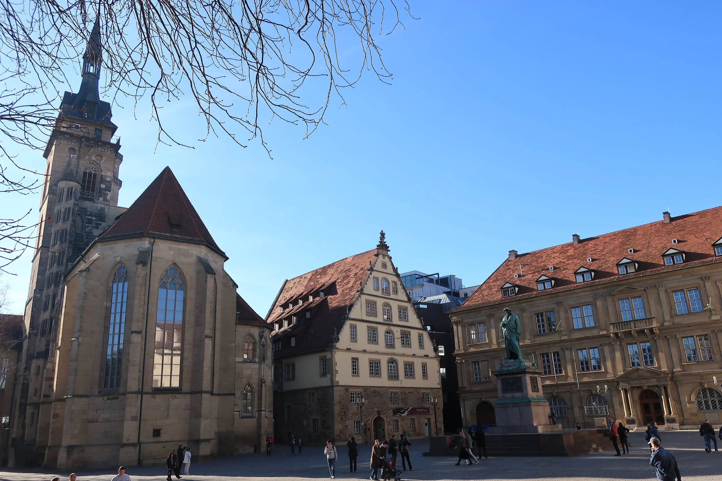  Stuttgart--Winter 2019--The old buildings on the Schillerplatz 