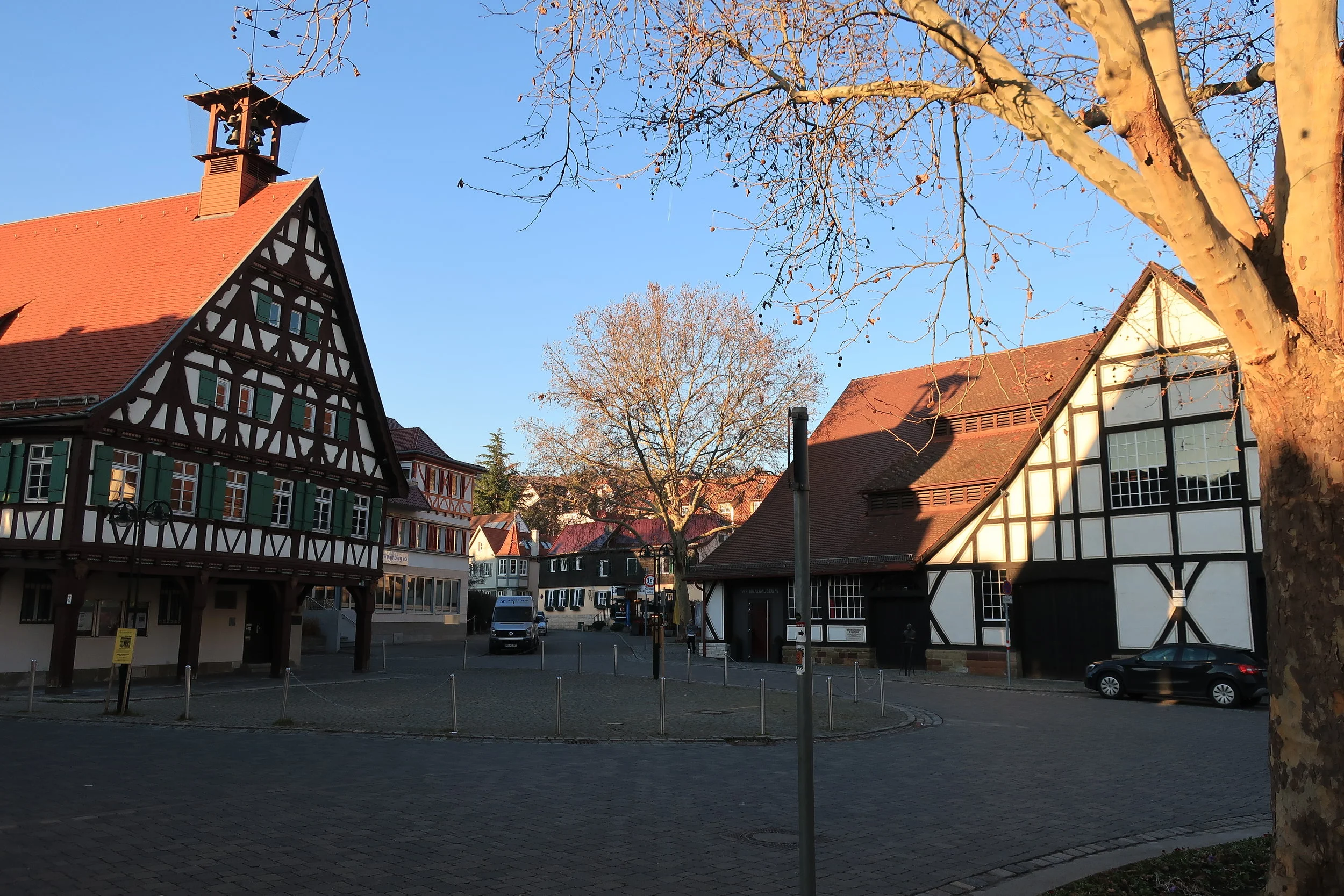  Stuttgart--Winter 2019--Obertuerkheim wine country, 10 minutes from downtown Stuttgart 