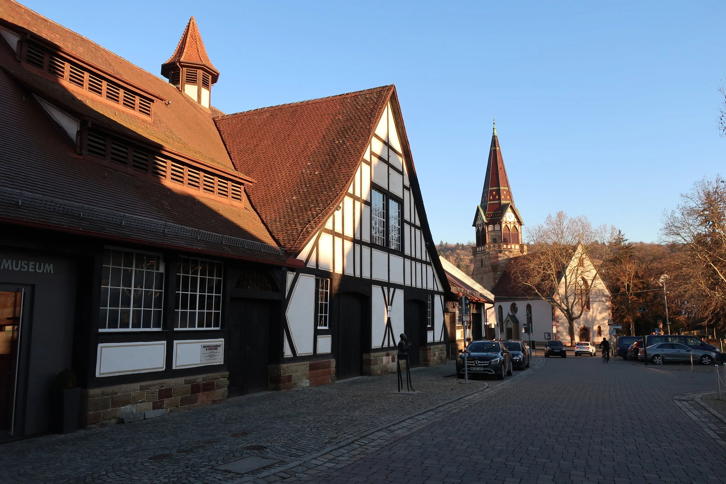  Stuttgart--Winter 2019--Obertuerkheim wine country, 10 minutes from downtown Stuttgart 