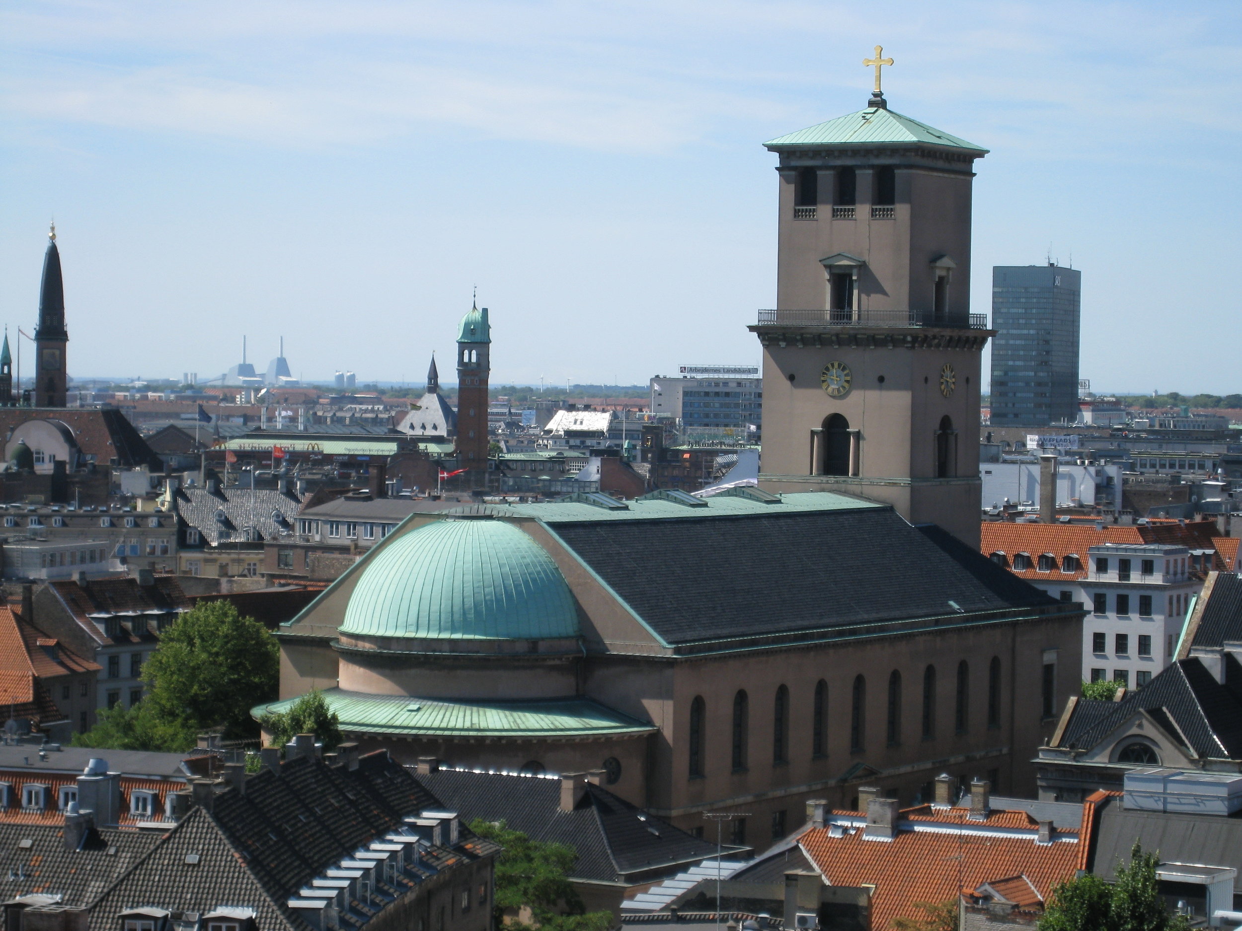  Copenhagen, Cathedral from Round Tower 