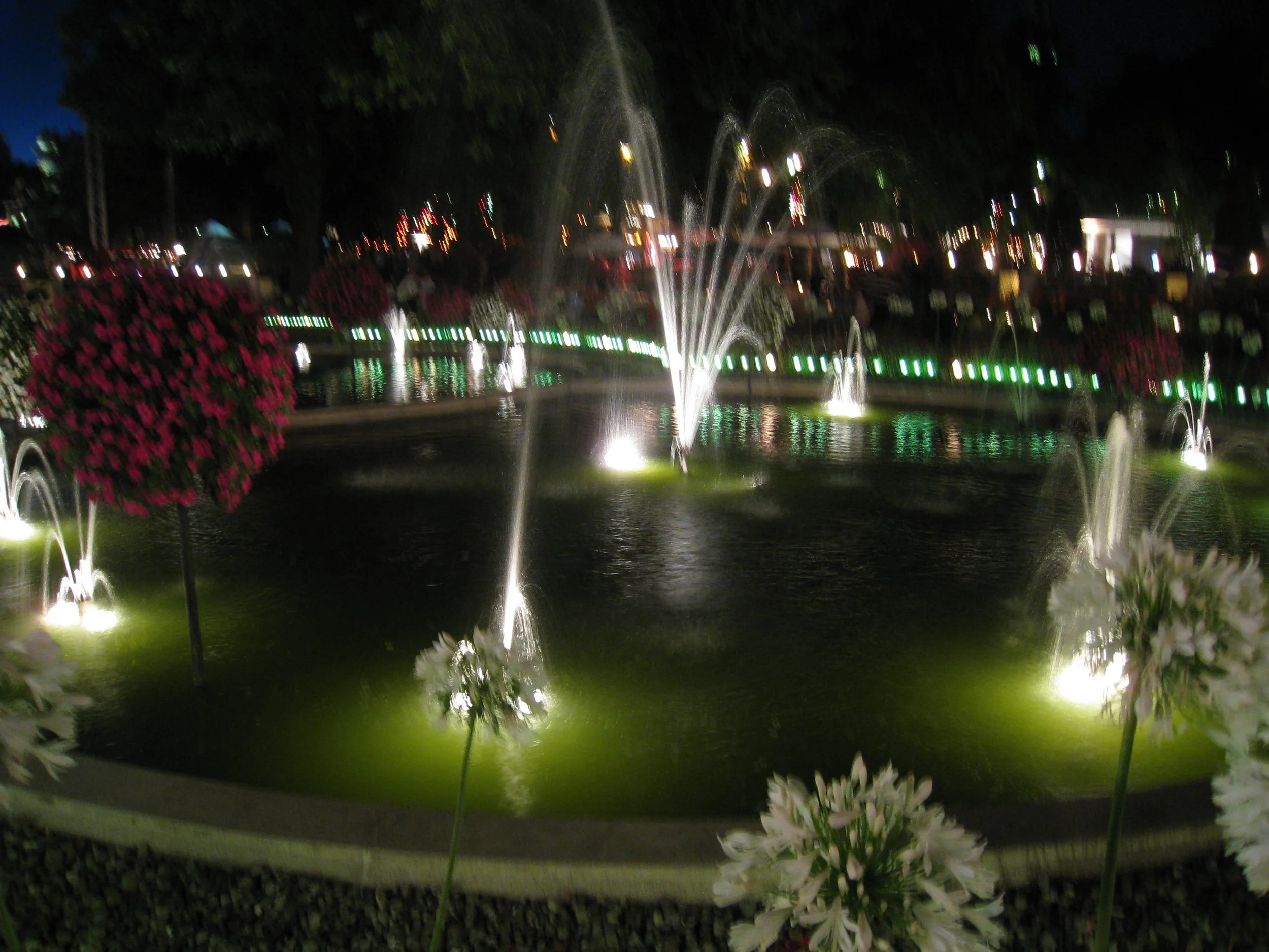  Copenhagen, inside Tivoli at night 