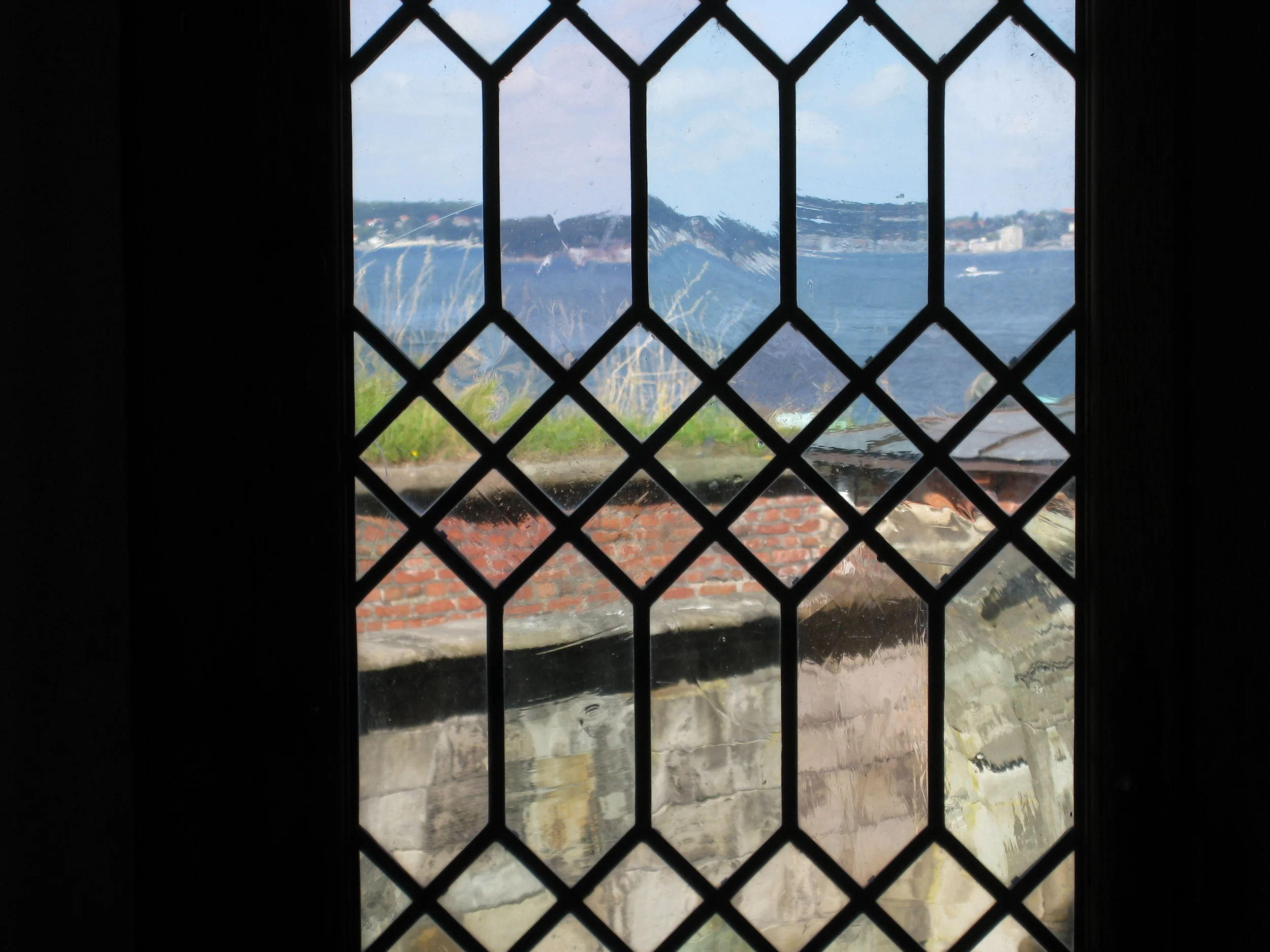  Elsinore, Kronborg Castle, looking out over strait 