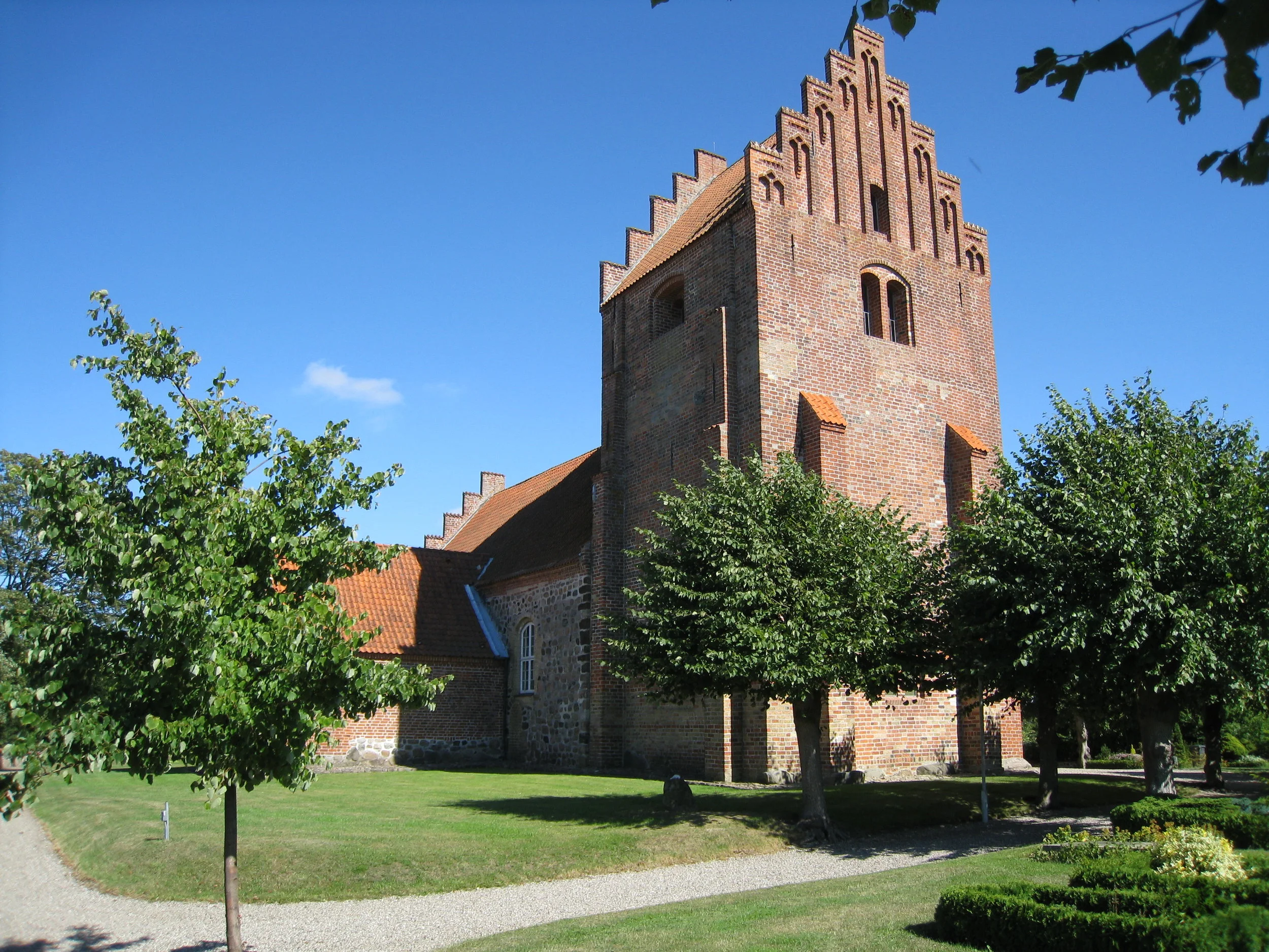  Hojby, Near Nykobing, Typical Early (1100's) Church 