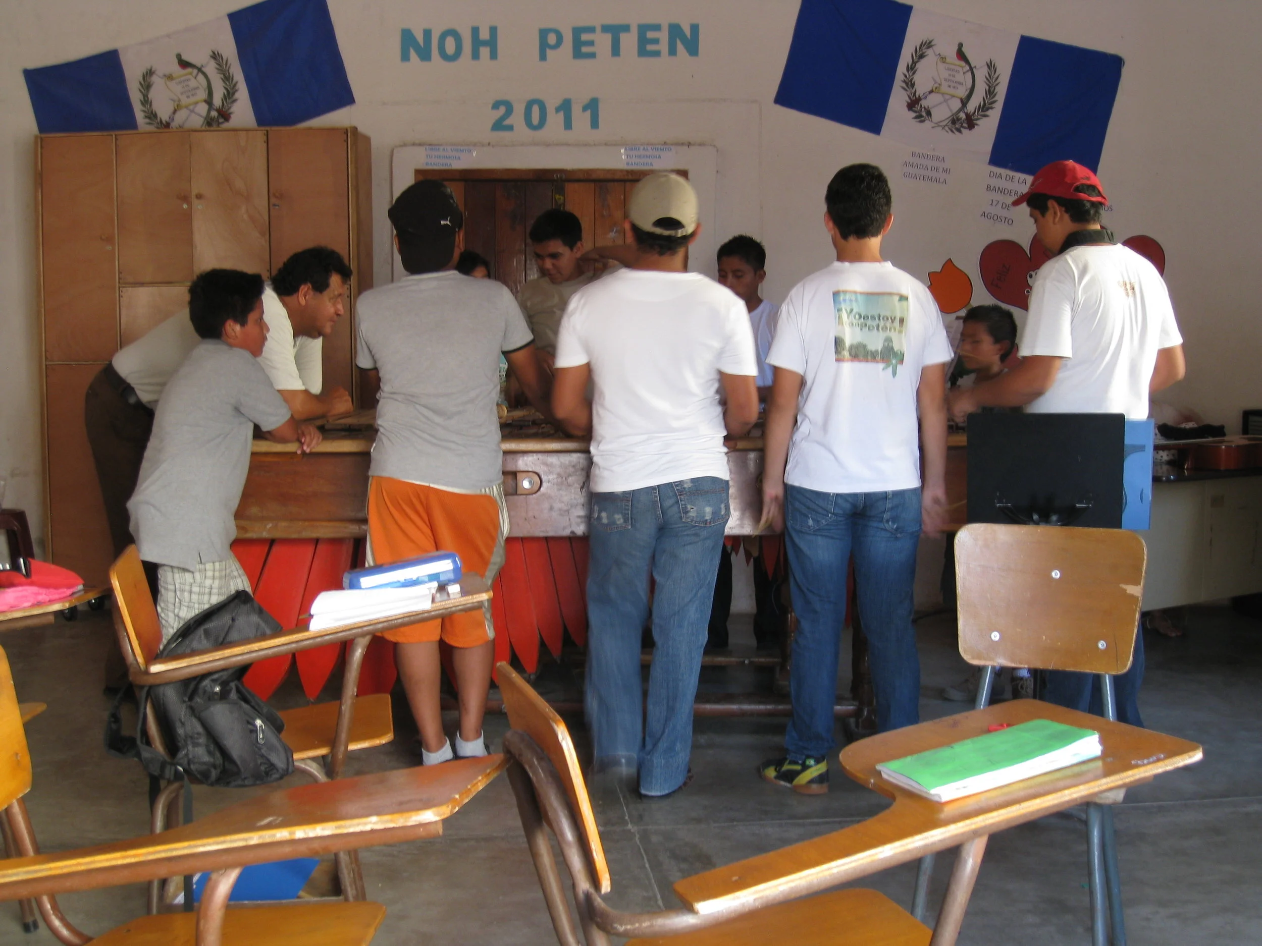  Flores--Small island town in Peten--Learning to play the merimba 