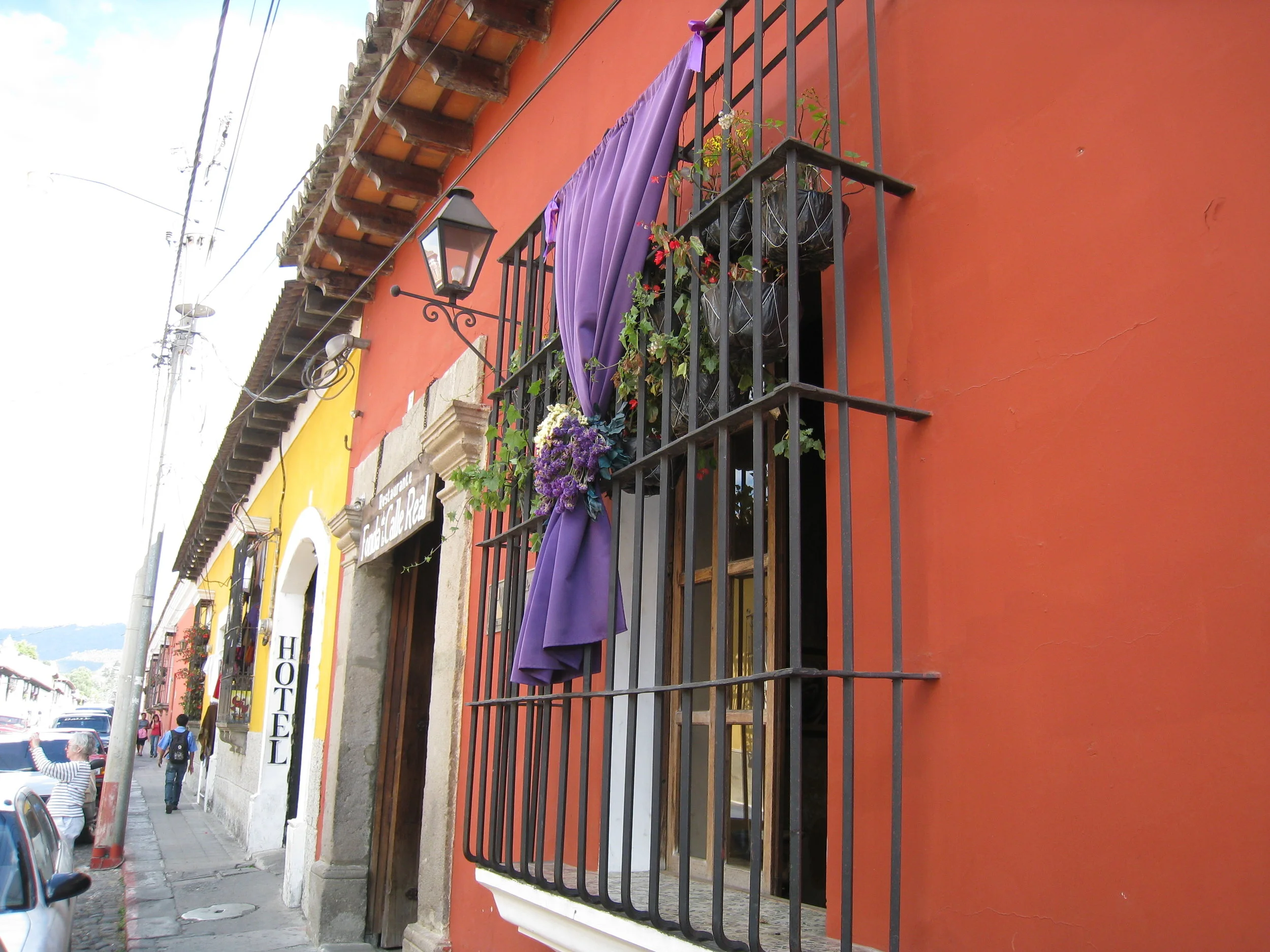  Antigua--Lent--Decorations on CalleTres near Avenida Tres 