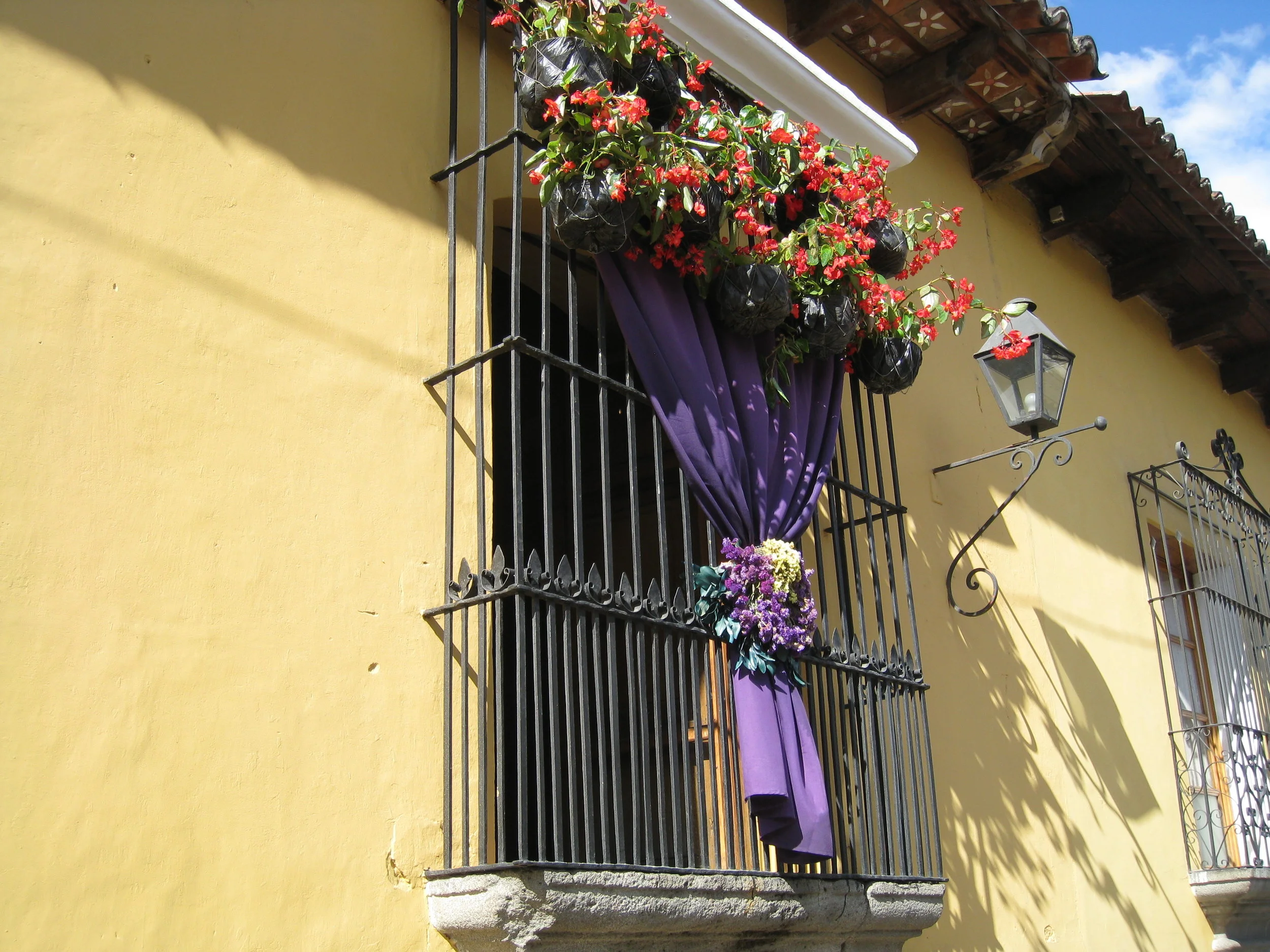  Antigua--Lent--Decorations on CalleTres near Avenida Tres 