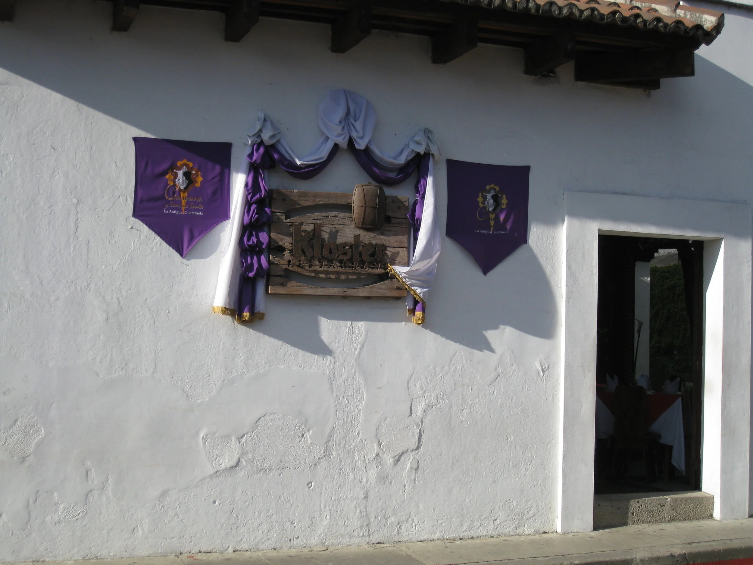  Antigua--Lent--Decorations on Calle Tres near Avenida Uno 
