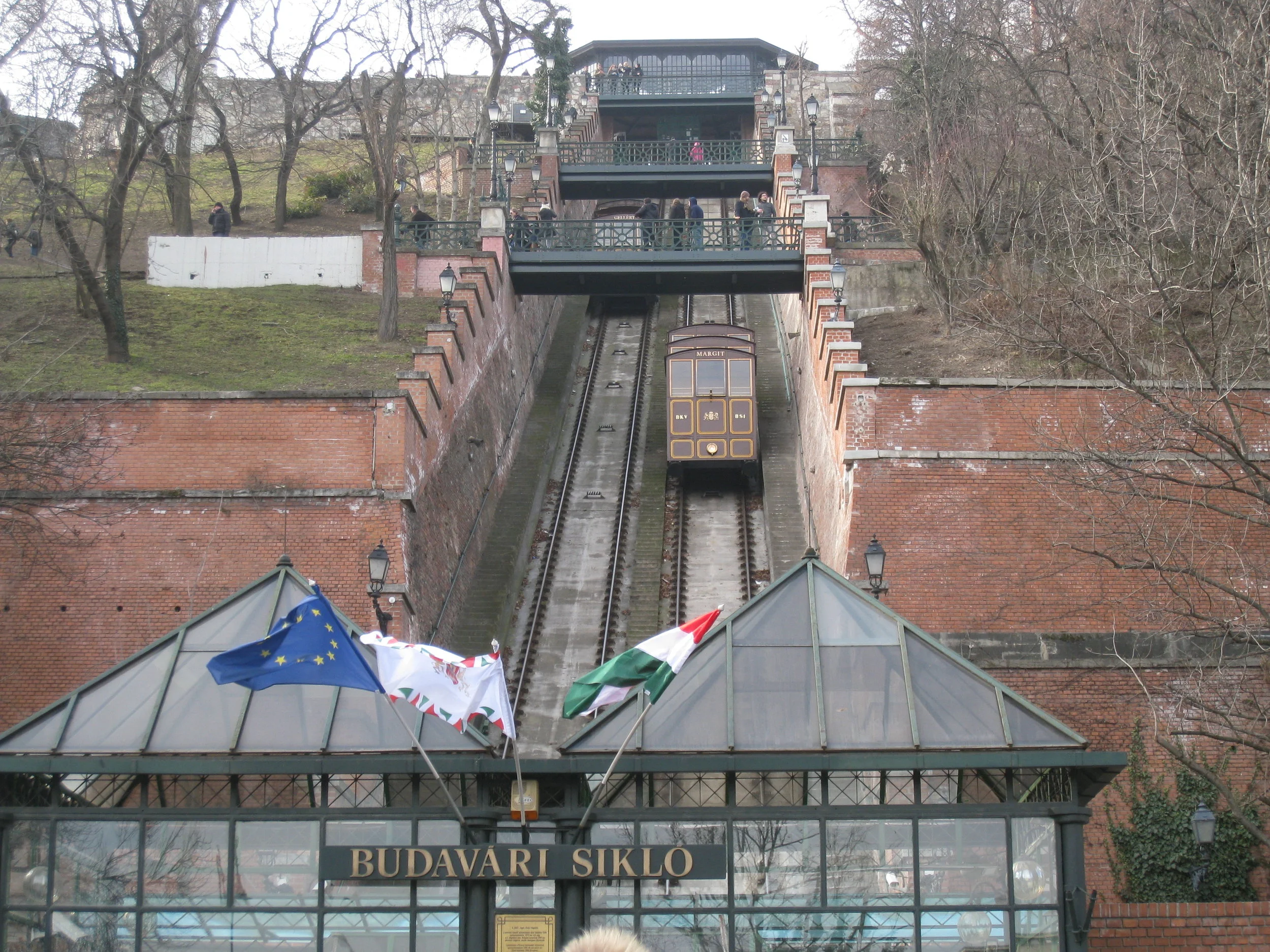  Budapest--Funicular up Castle Hill (the "Margit" car) 