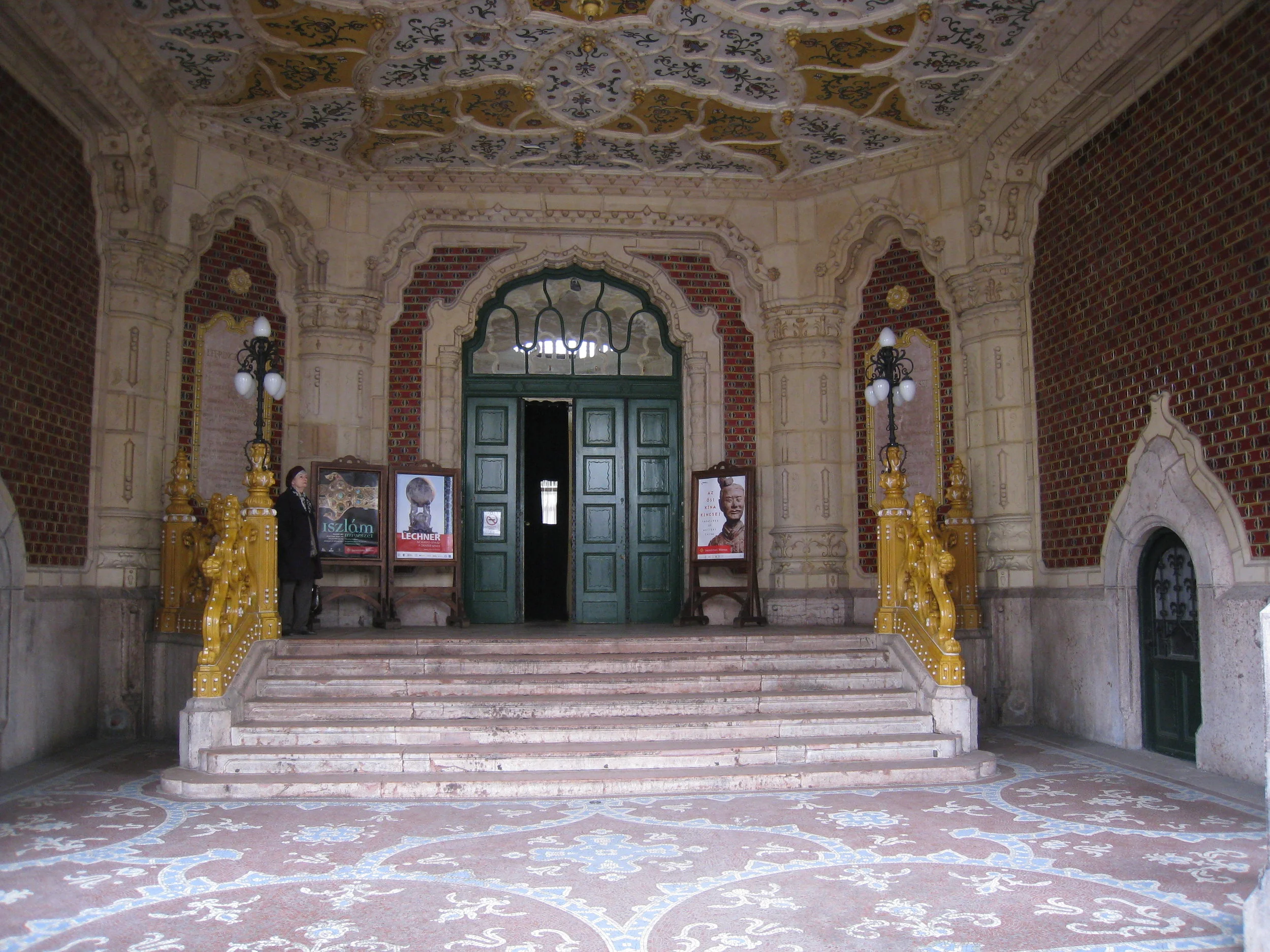  Budapest--Museum of Applied Arts--Lechner Building--Entrance 