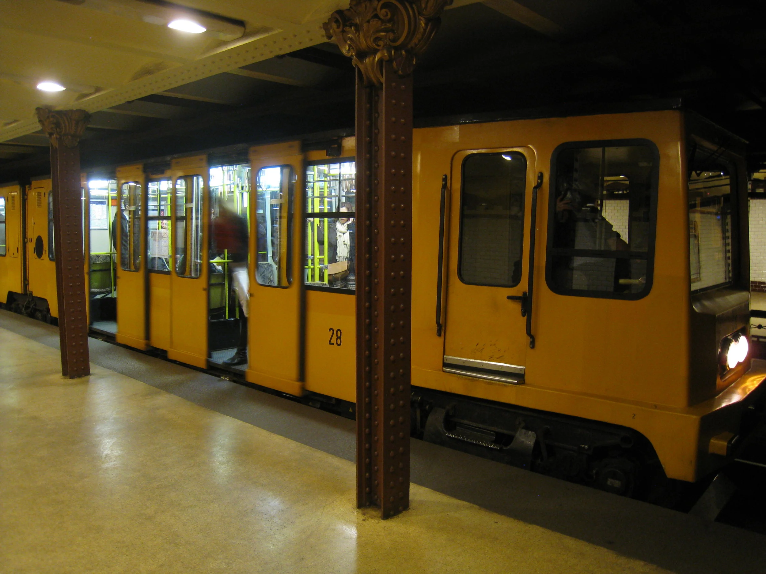  Budapest--The oldest subway line (Line 1)--Cars 