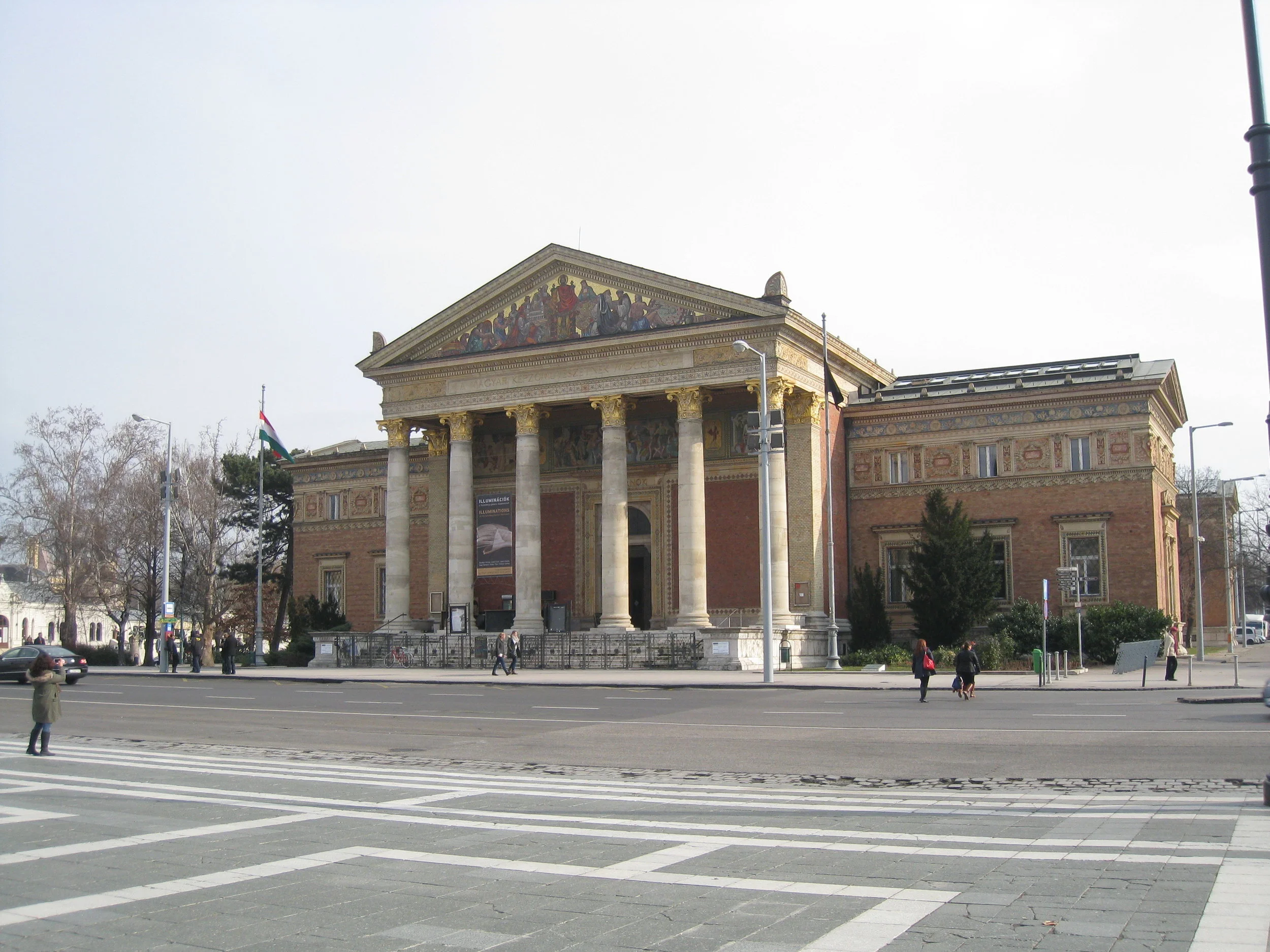  Budapest--Street Scene--Andrassy Ave.Plaza of the Heros--Art Gallery 