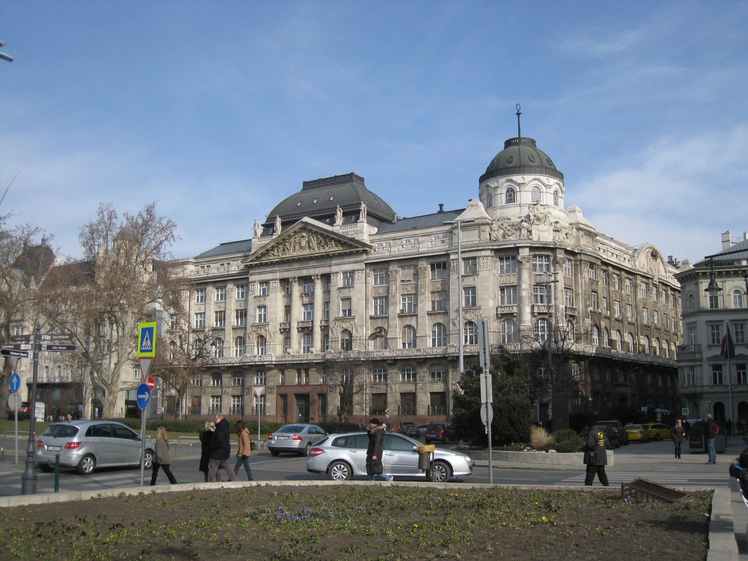  Budapest--Government Building near Chain Bridge 