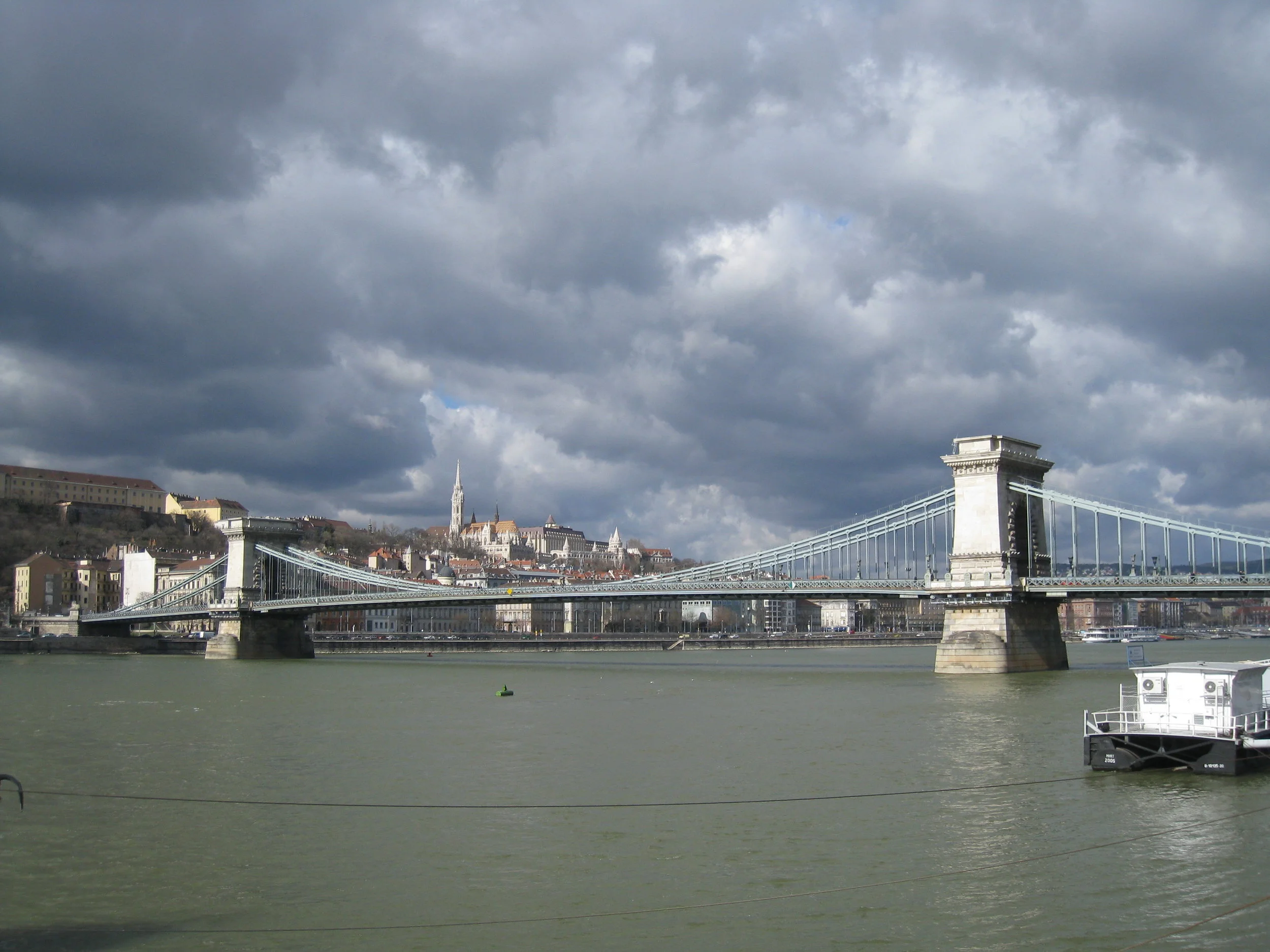  Budapest--Chain Bridge and Castle Hill 