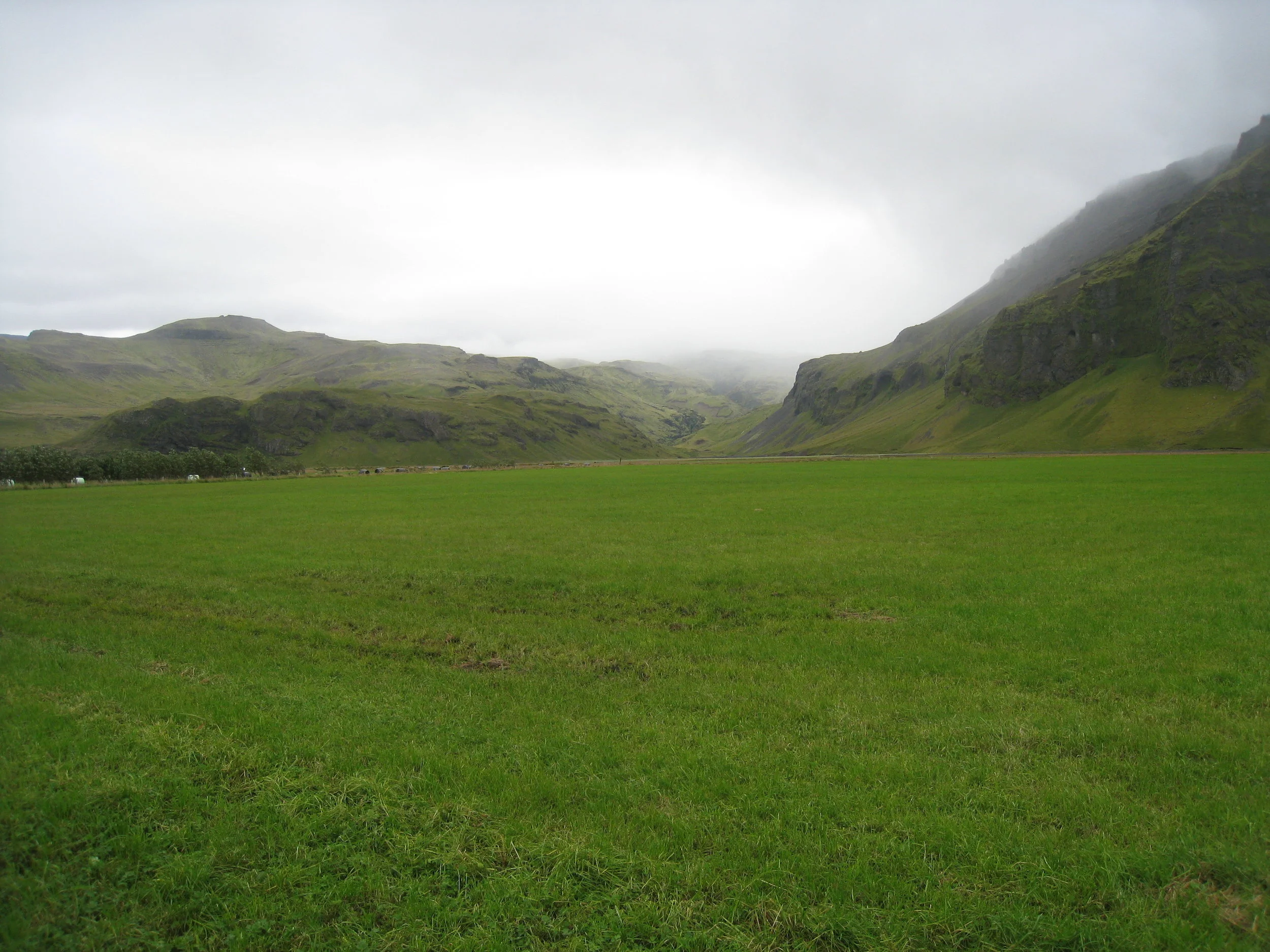  Near Seljandsfoss Waterfall--Typical farming lands 