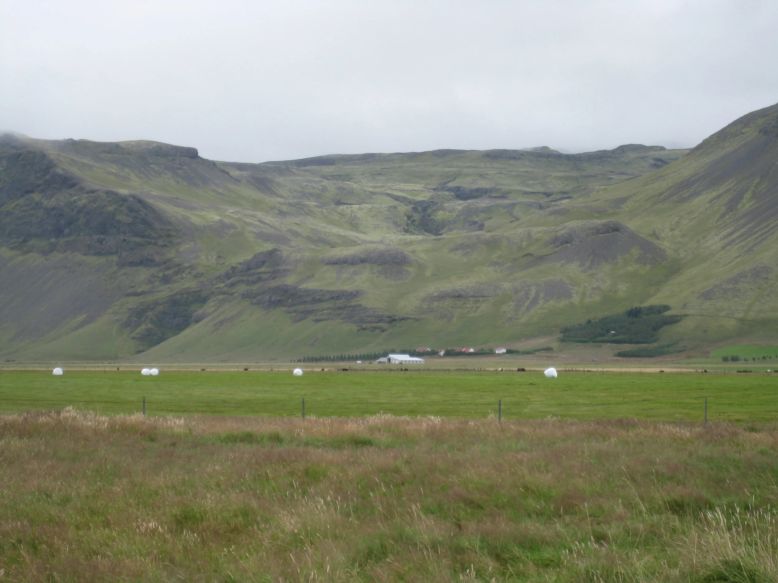  Near Seljandsfoss Waterfall--Typical farming lands 