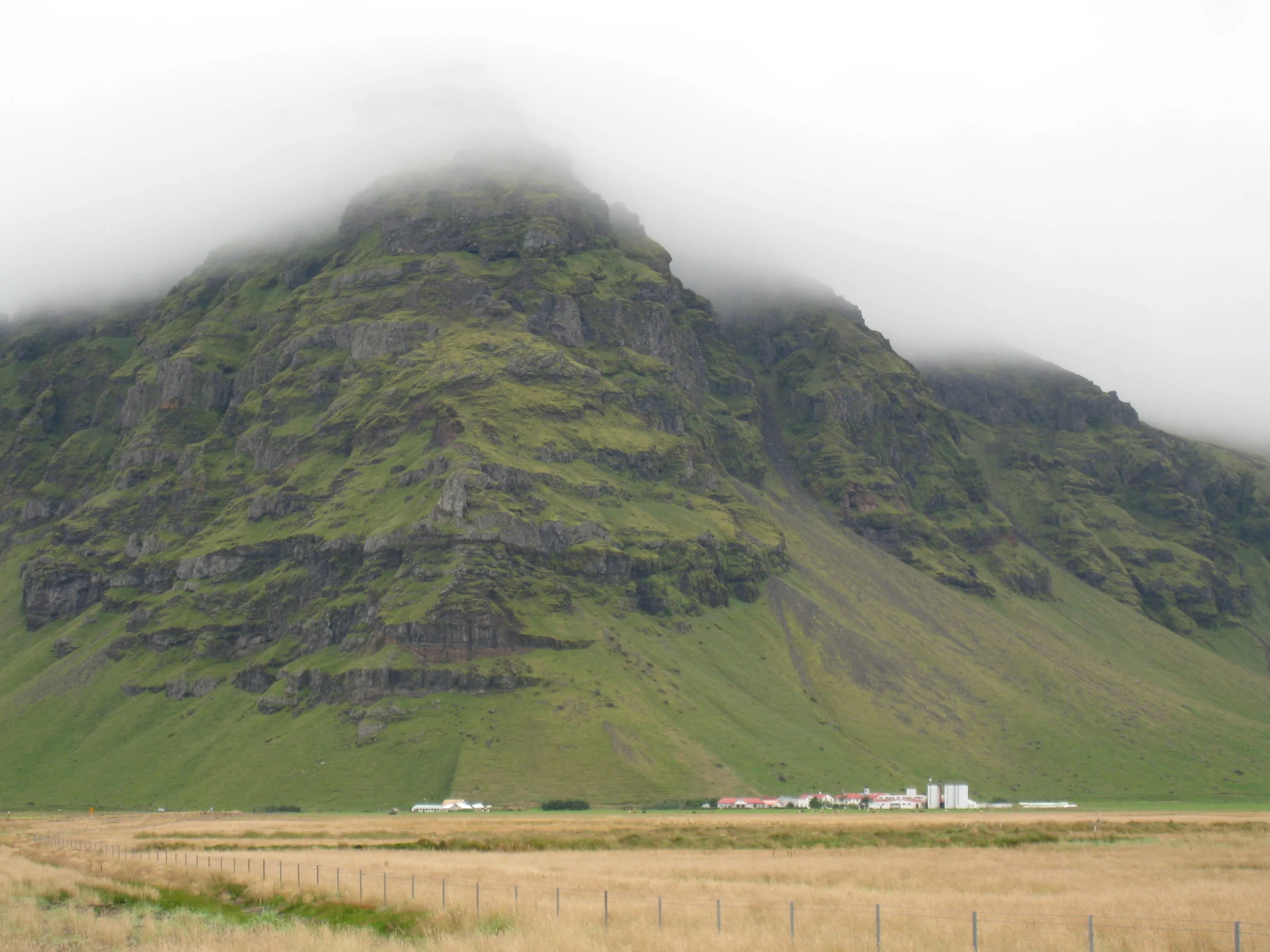  Near Seljandsfoss Waterfall--Typical farming lands 