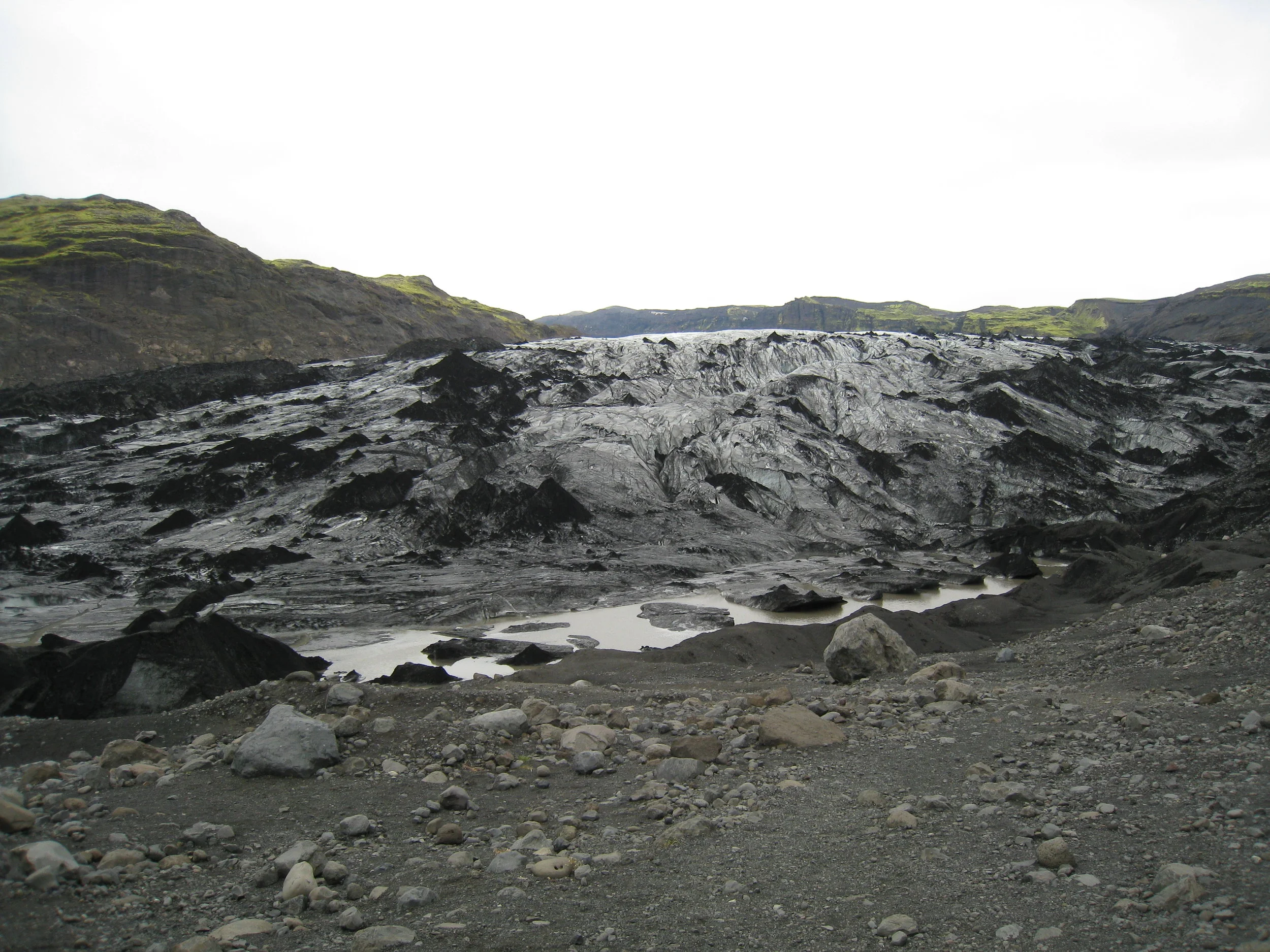  Solheimajokull glacier tongue near Vik 