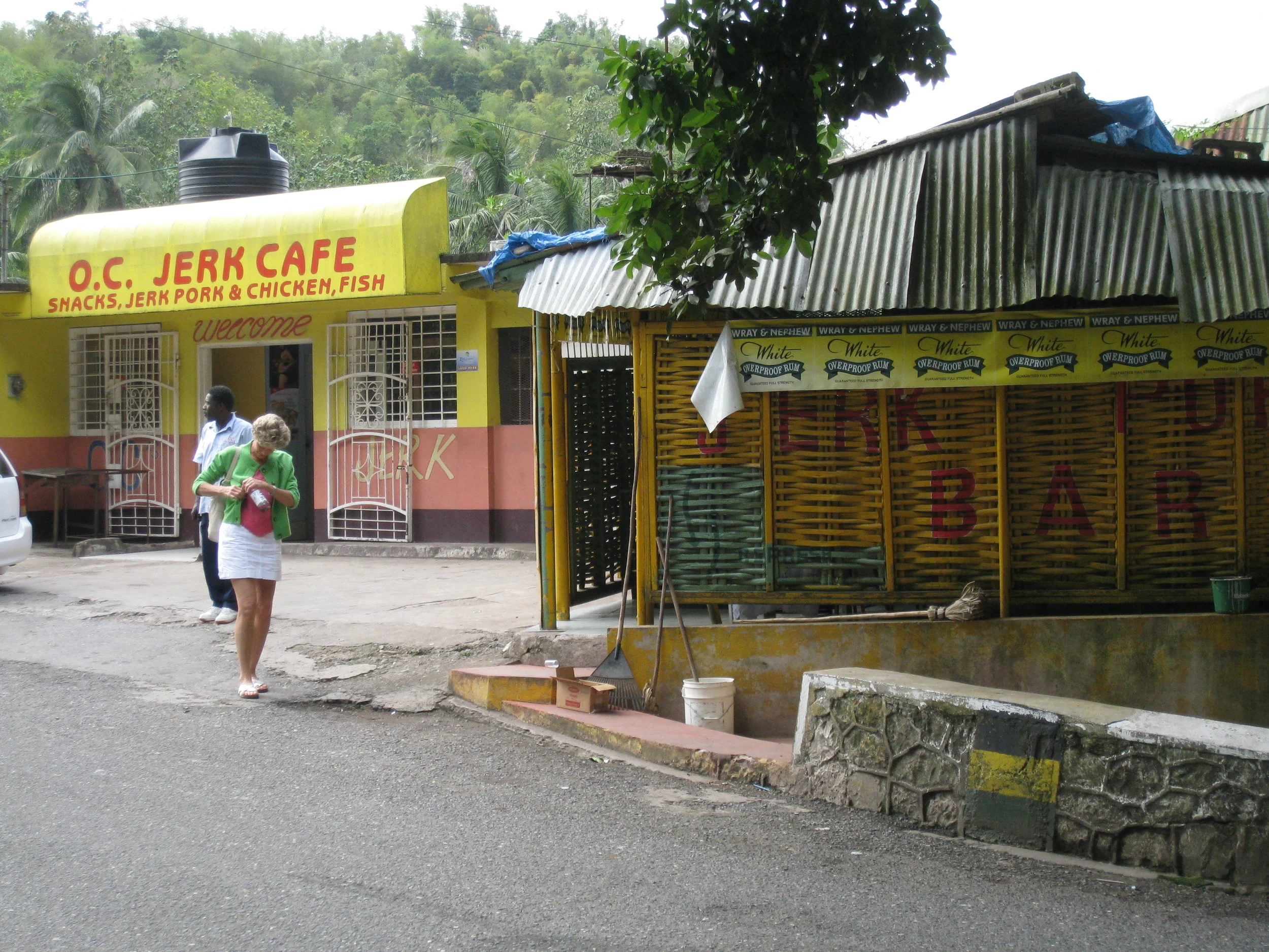  Halfway to Port Antonio--Beer and Jerk stop--Debbie Schreiber 