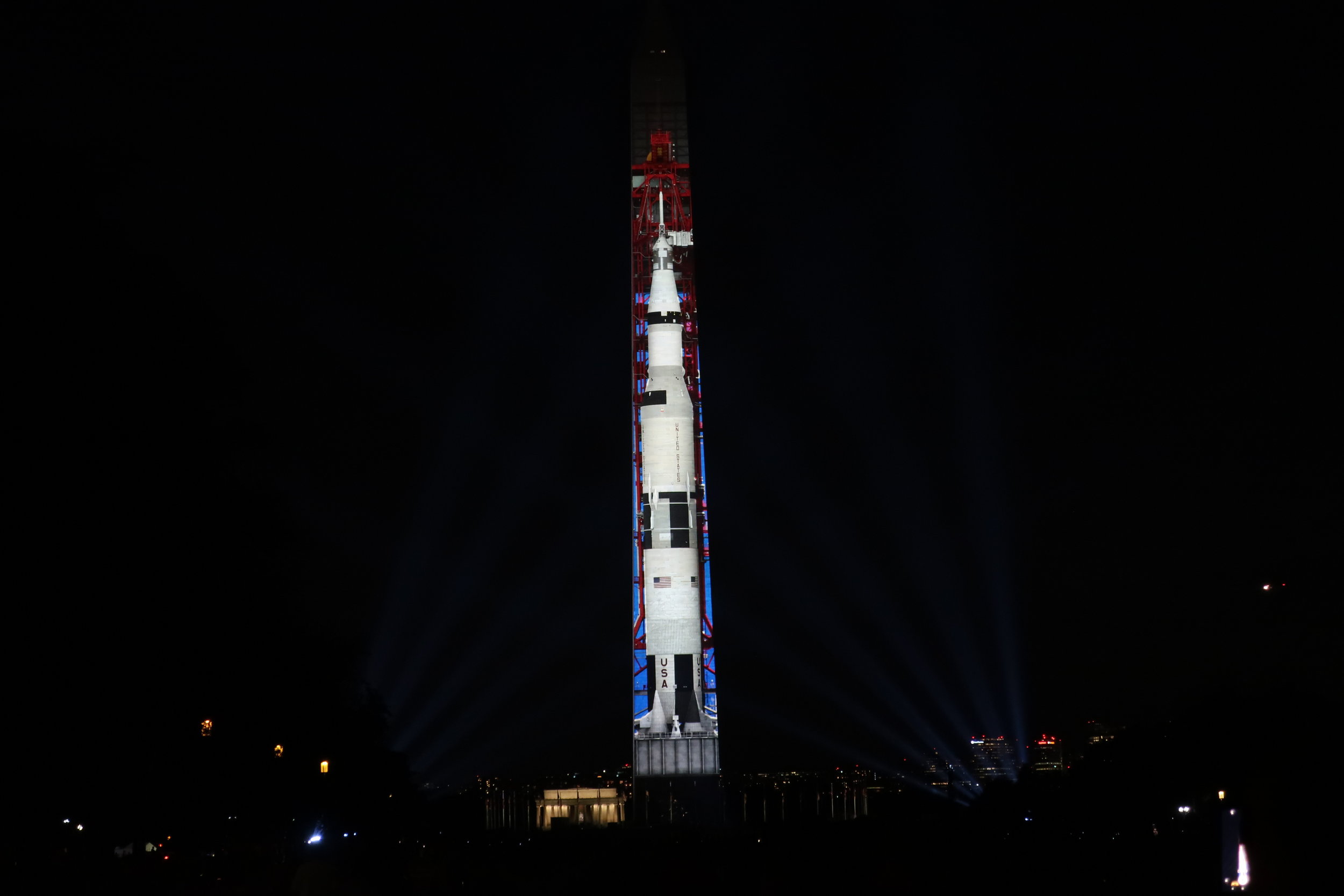  Apollo 11 Fiftieth Anniversary--Saturn Rocket in place 
