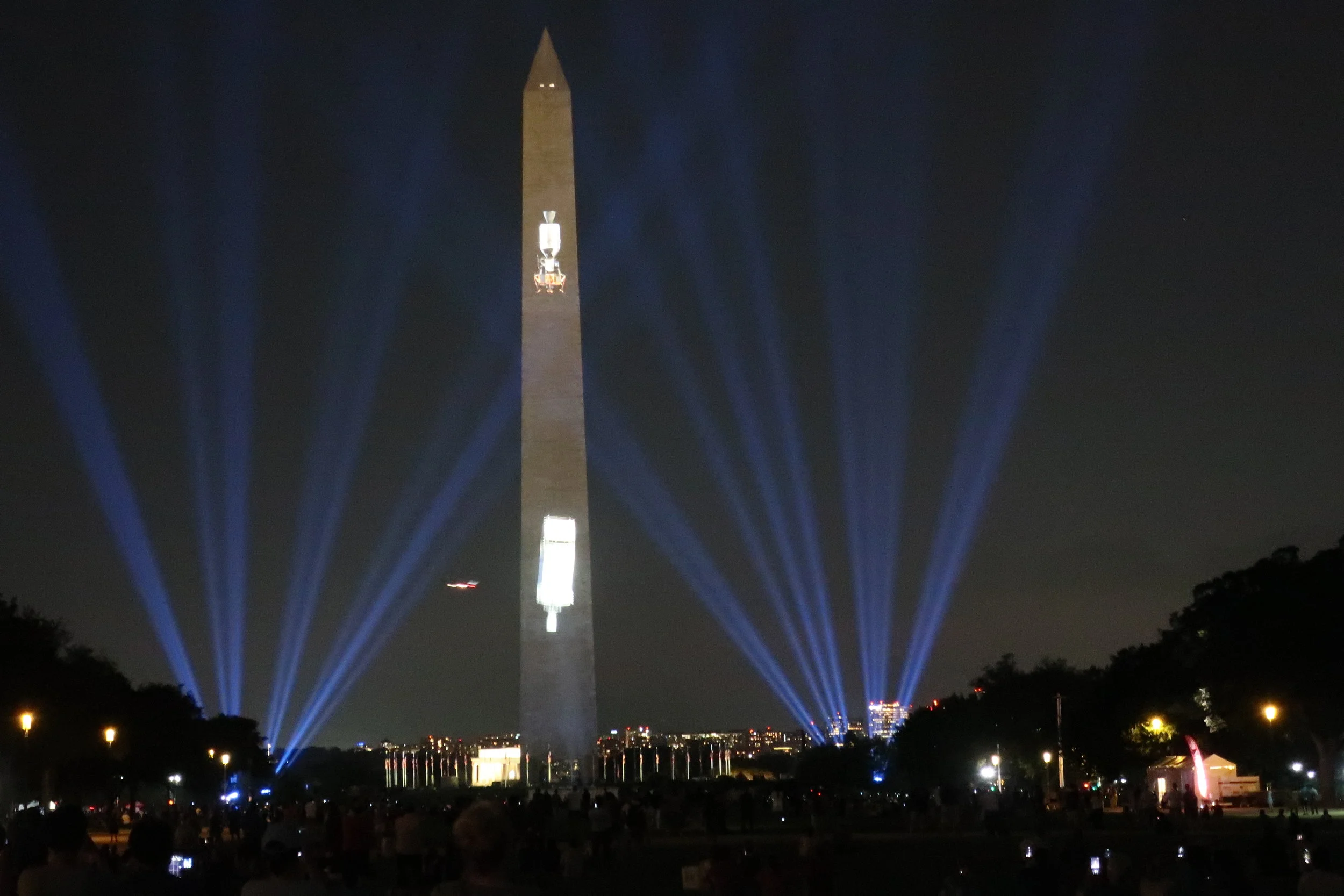  DC 2019--July--Washington Monument--Celebration of Apollo 11 Fiftieth Anniversary--Saturn Rocket--Third Stage released 