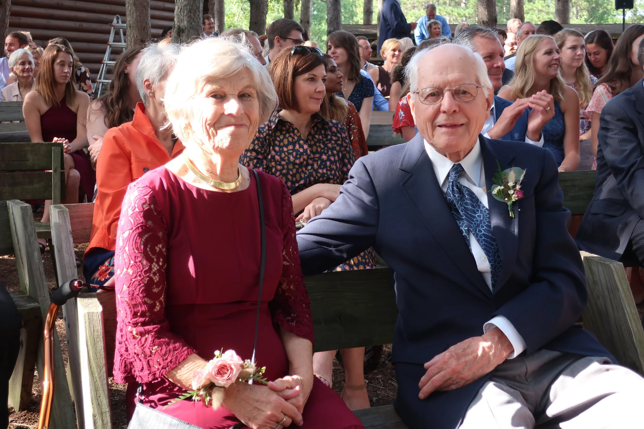  Appleton, Wis.--Sept. 1, 2019--Andropolis-Coakley Wedding--Bubolz Nature Preserve--Judy and Paul Kindel, Alex's grandparents 