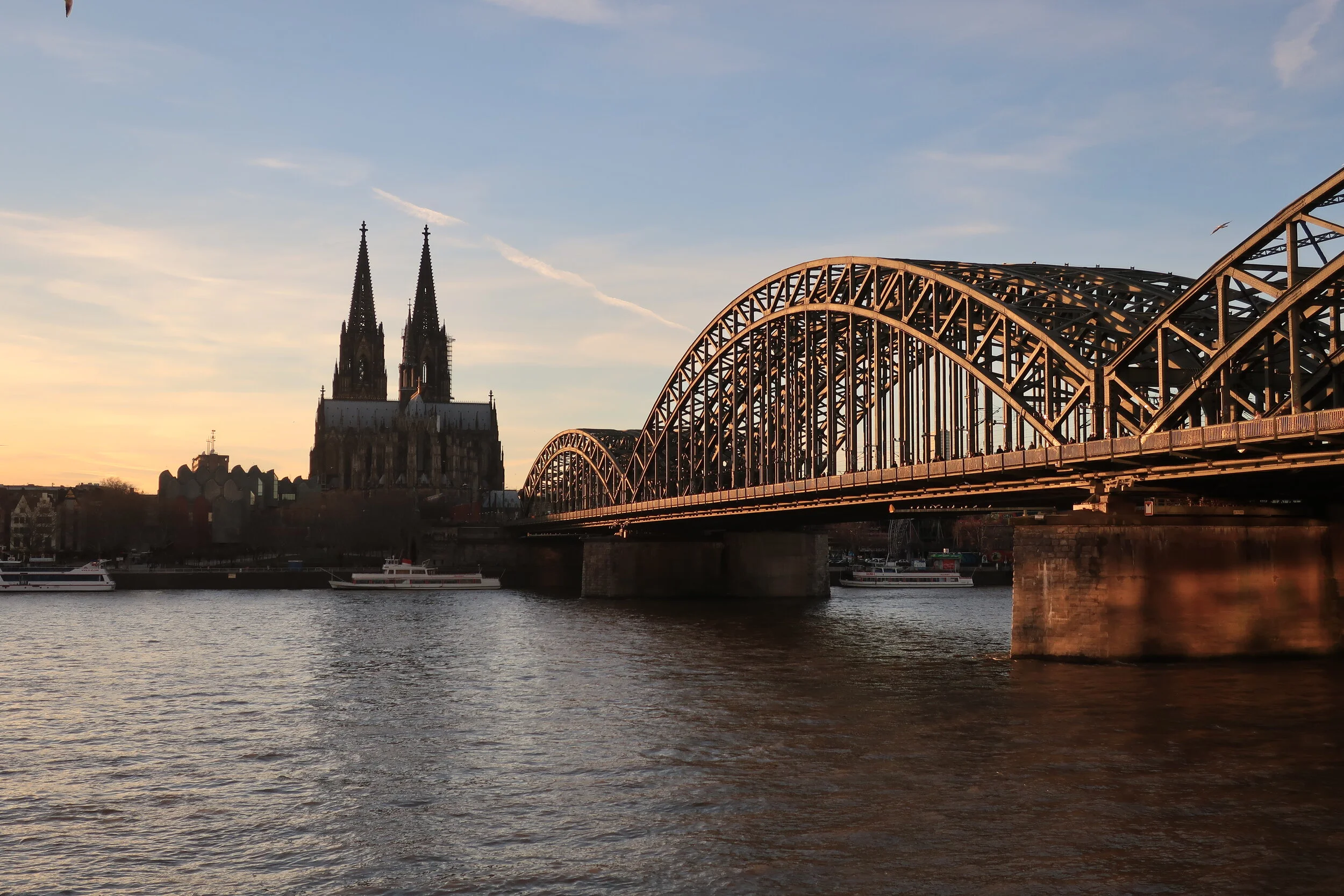  Cologne--Winter 2019--Rail Bridge over the Rhine 