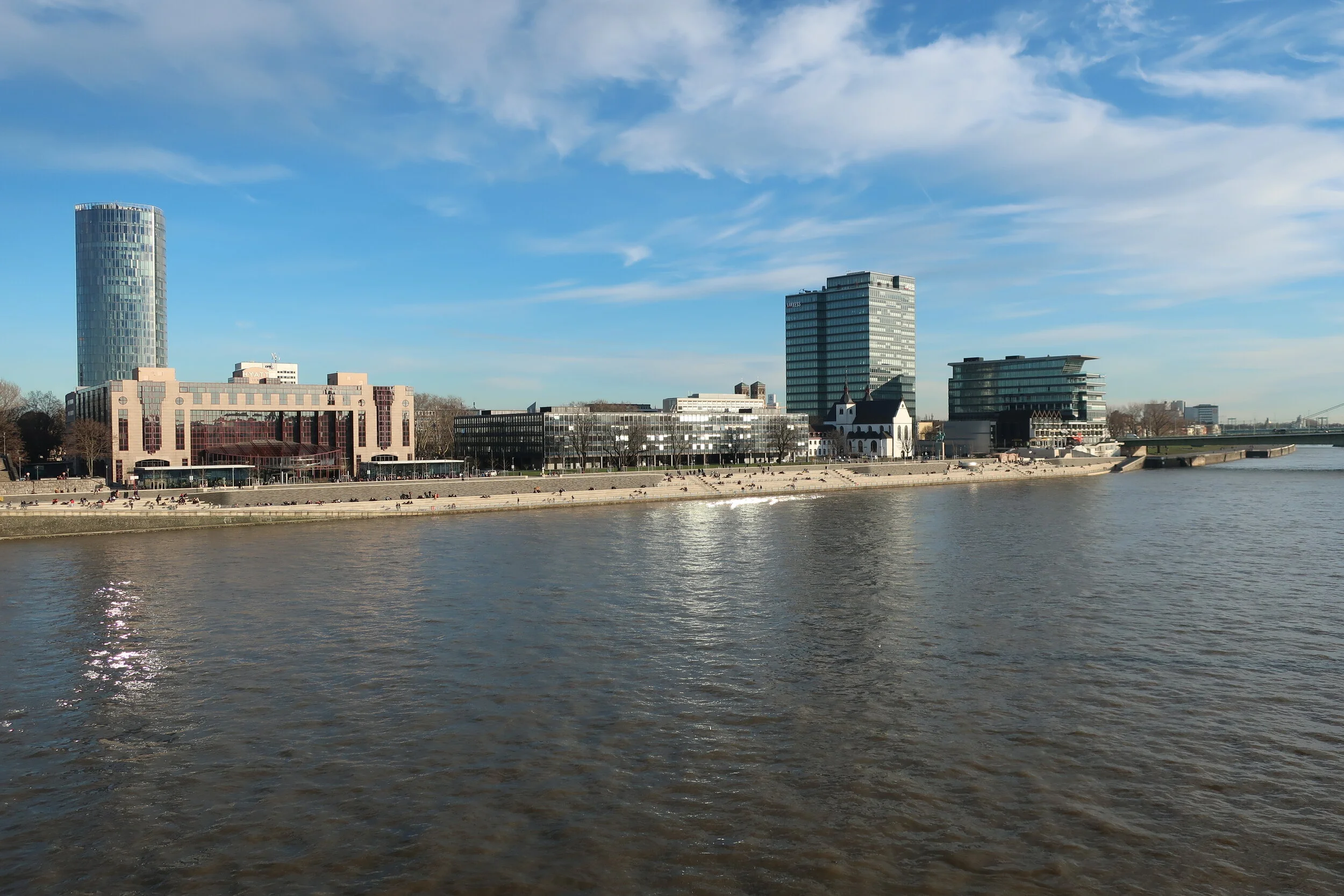  Cologne--Winter 2019--Deutz, across the Rhine from Cologne 