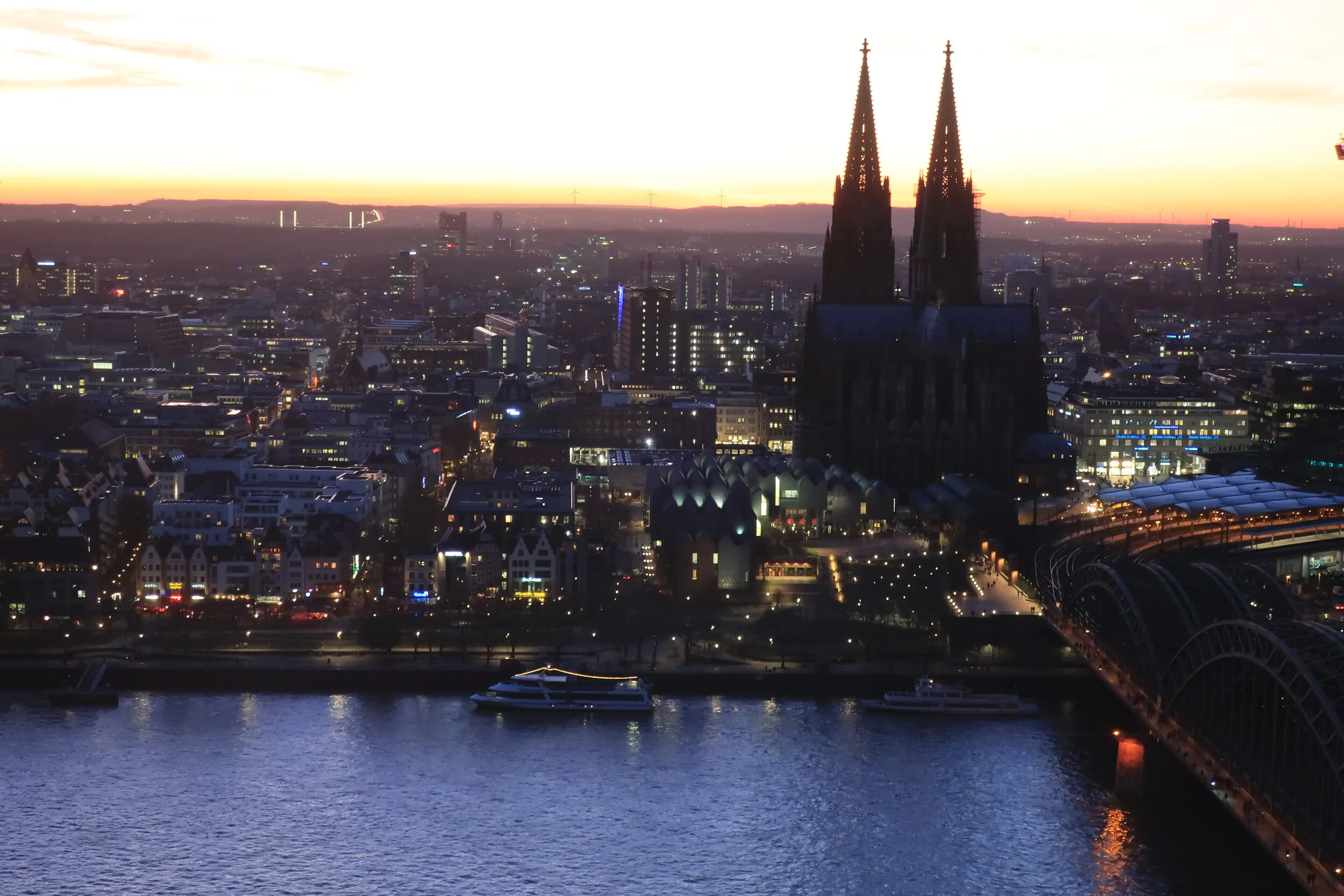  Cologne--Winter 2019--Dom and the Rhine at sunset 