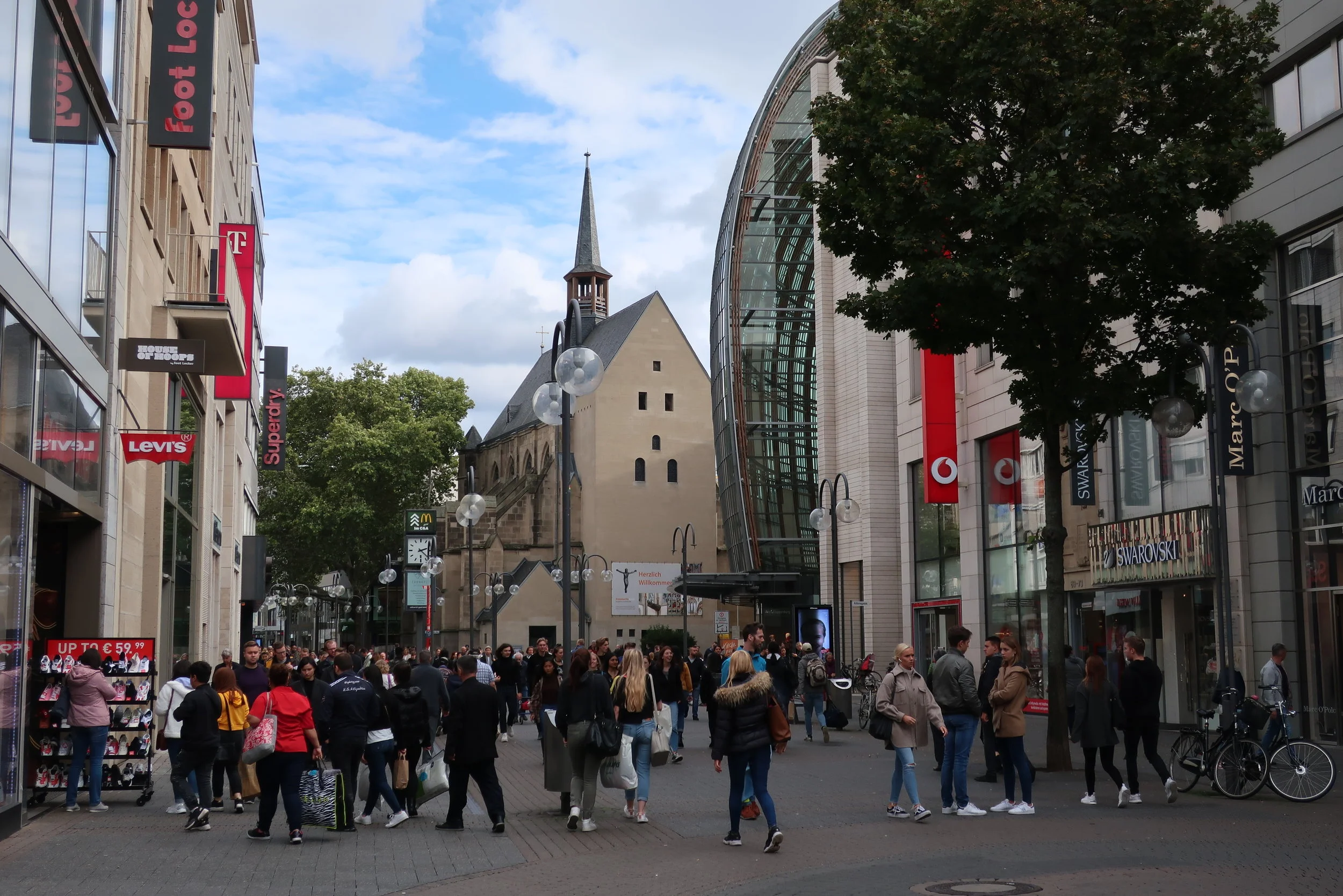  Cologne 2019--Shildergasse, the main shopping area 