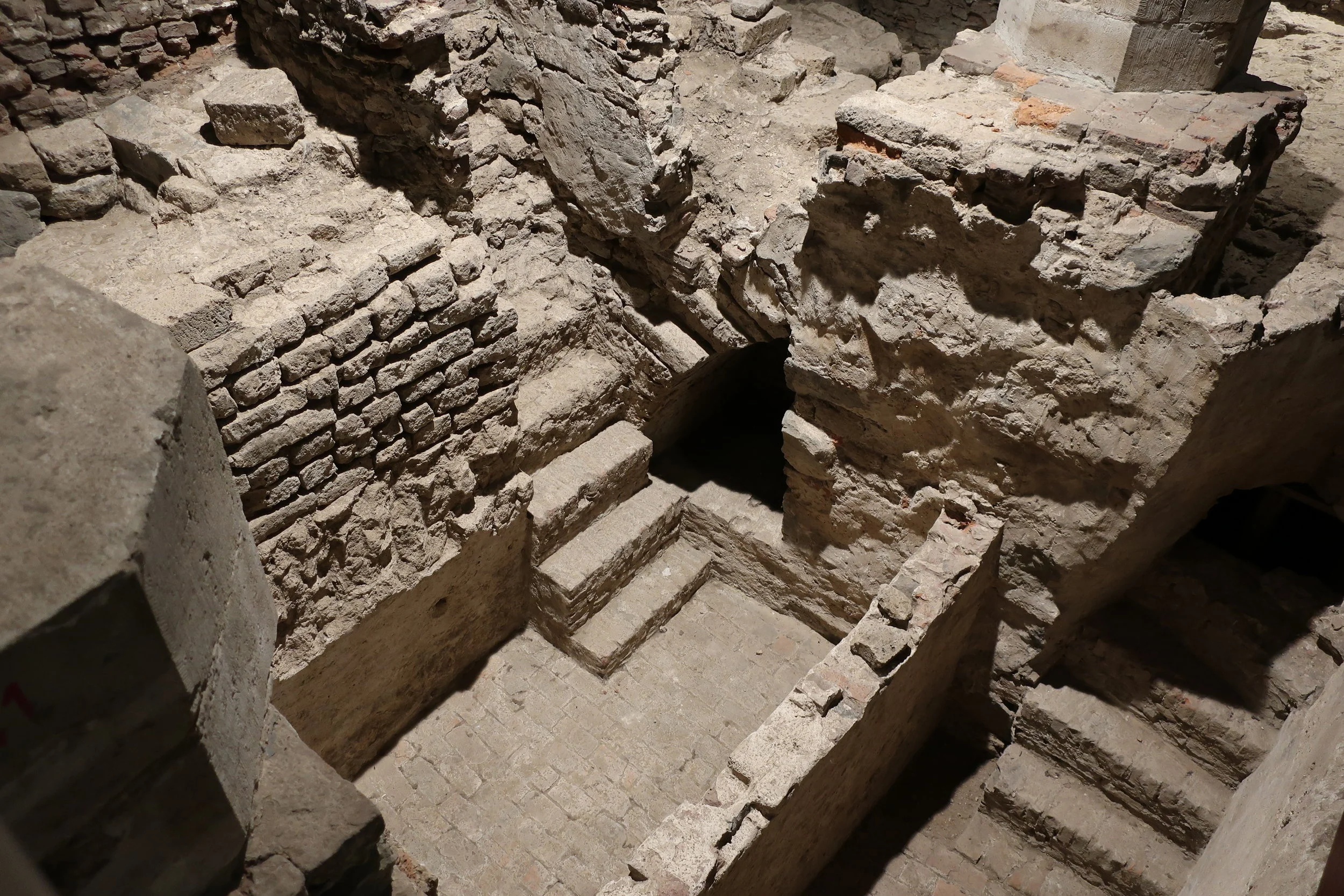  Cologne 2019--Kolumba Museum, on the site of the bombed out St. Kolumba Church--Church and earlier, Roman ruins 