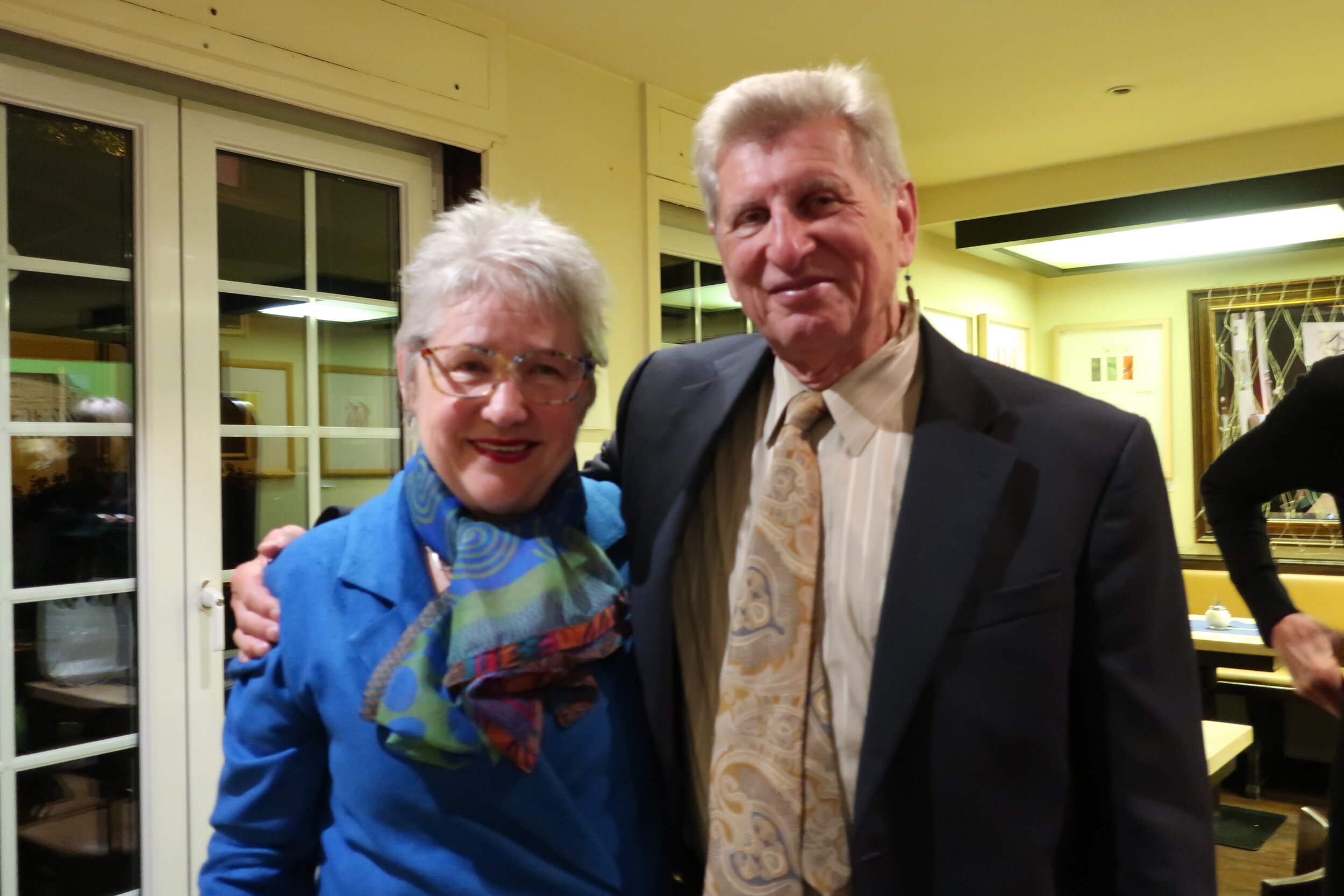  Cologne 2019--Renate Schneider's 70th Birthday at Blumenthaler Pub--Renate Schneider and Karl K. Kindel 