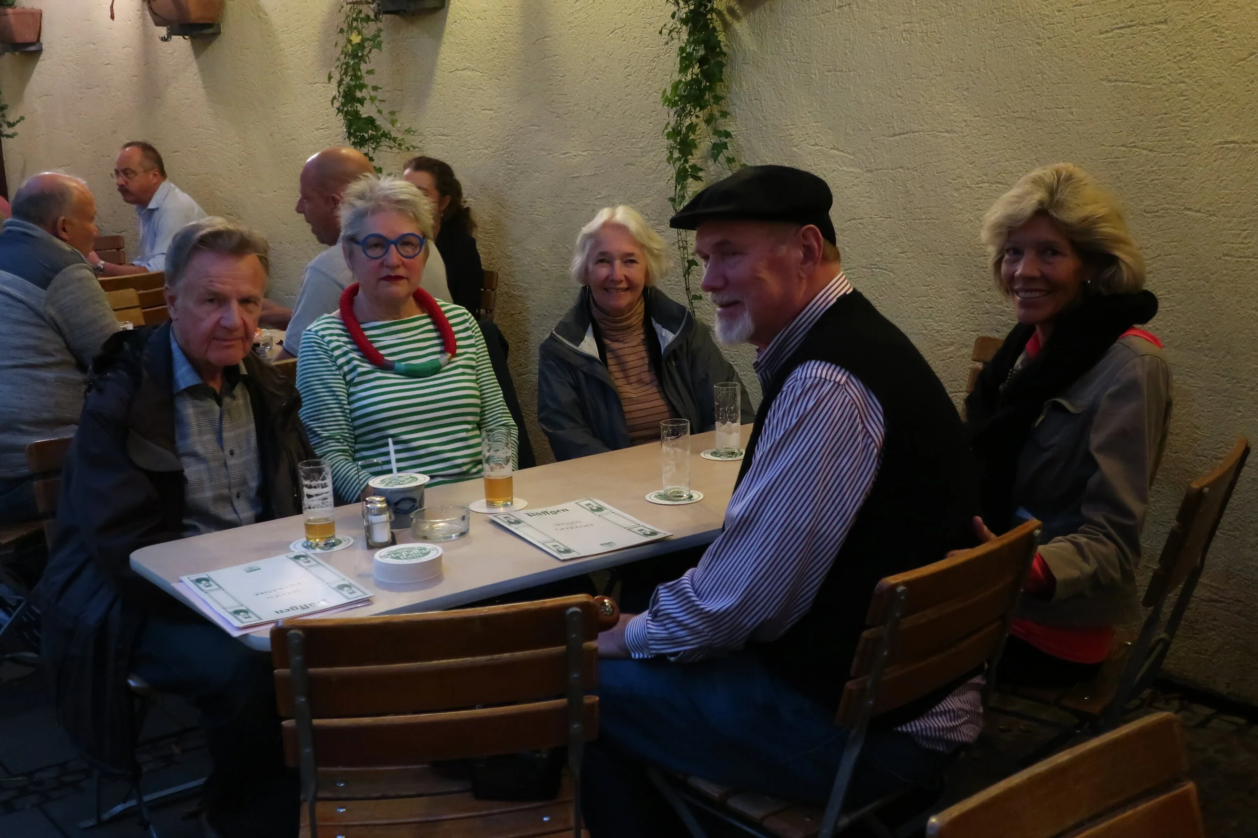  Cologne 2019--Pfaeffgen Brewery with Joerg Goralewski, Renate Schneider, Carrol Benner and Rick and Debbie Schreiber 