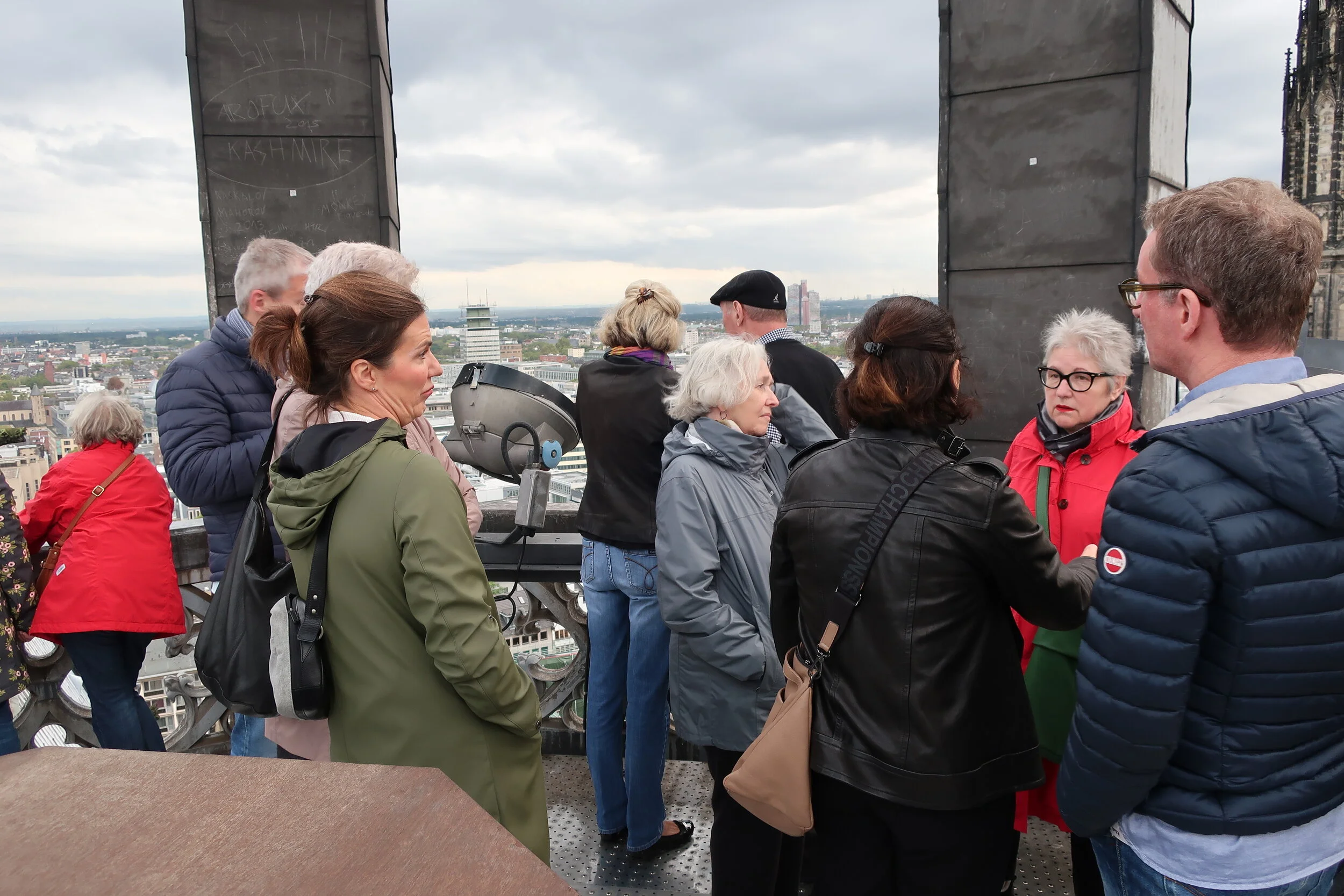  Cologne 2019--Cologne Cathedral insider's tour of the high reaches of the Cathedral--Our tour group 