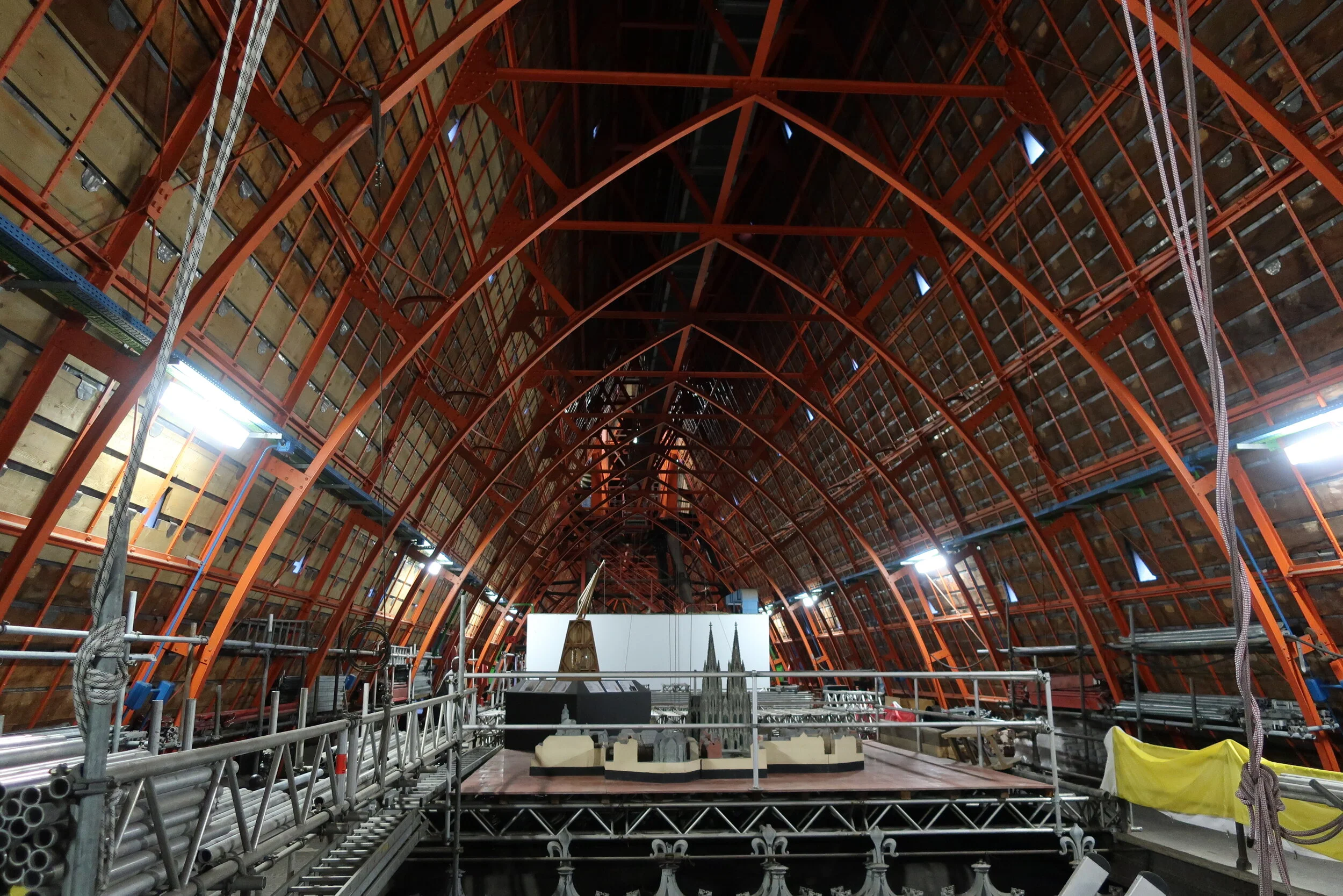  Cologne 2019--Cologne Cathedral insider's tour of the high reaches of the Cathedral--The under roof structure 