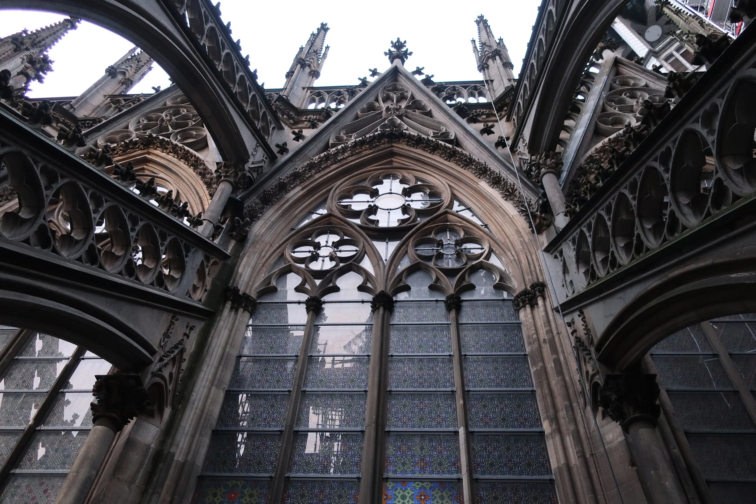  Cologne 2019--Cologne Cathedral insider's tour of the high reaches of the Cathedral--The newly renovated stained glass windows 