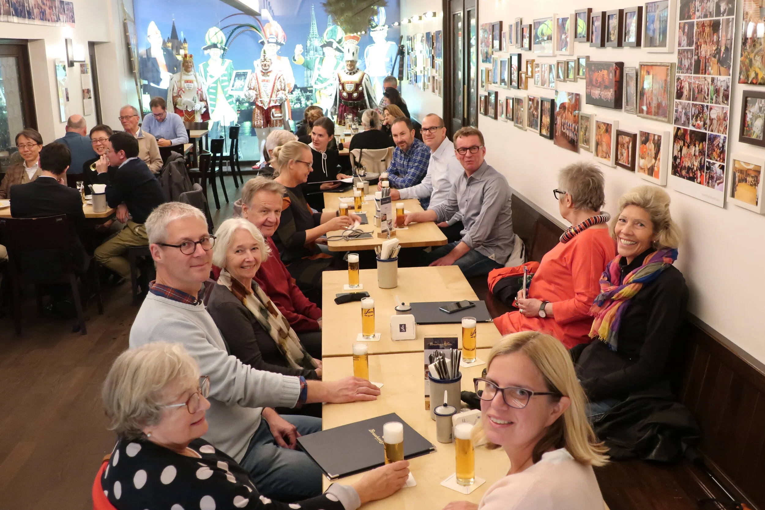  Cologne 2019--Our tour group at Sion's Koelsch pub. 