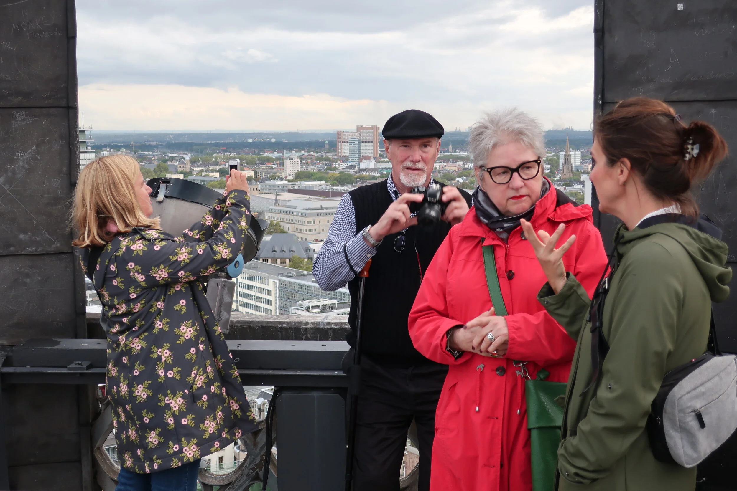  Cologne 2019--Cologne Cathedral insider's tour of the high reaches of the Cathedral--Our tour group 