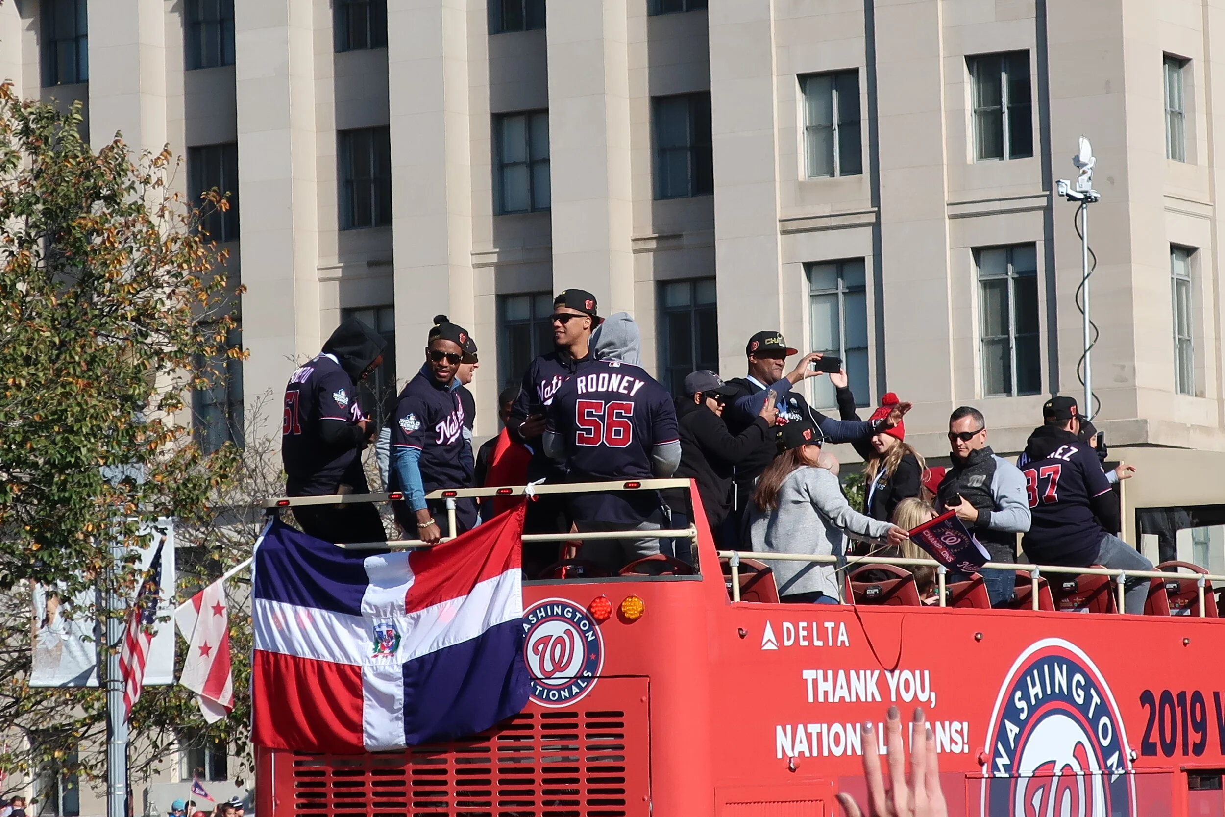 DC 2019--Nats Parade--Juan Soto, Victor Robles and others 