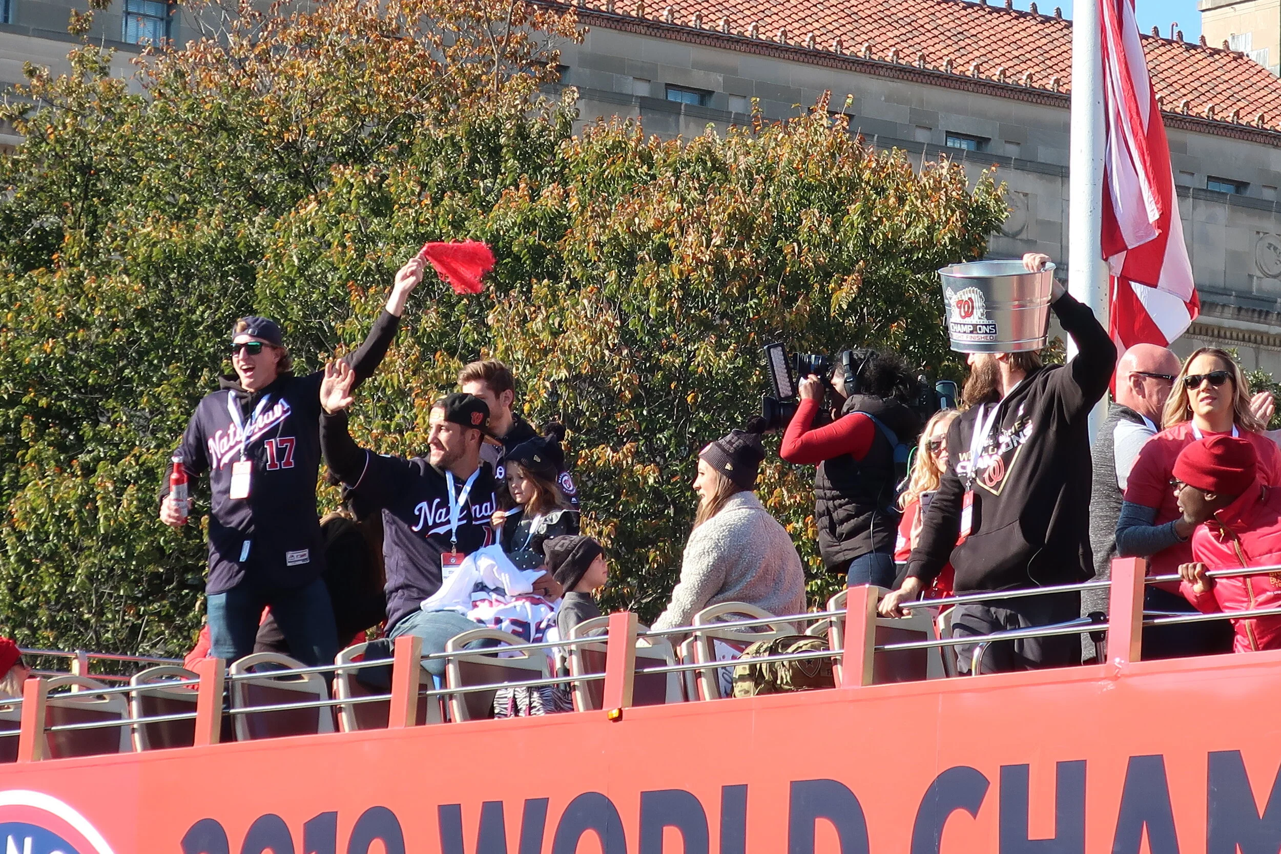  DC 2019--Nats Parade--Andrew Stevenson, Trea Turner and Yan Gomes 