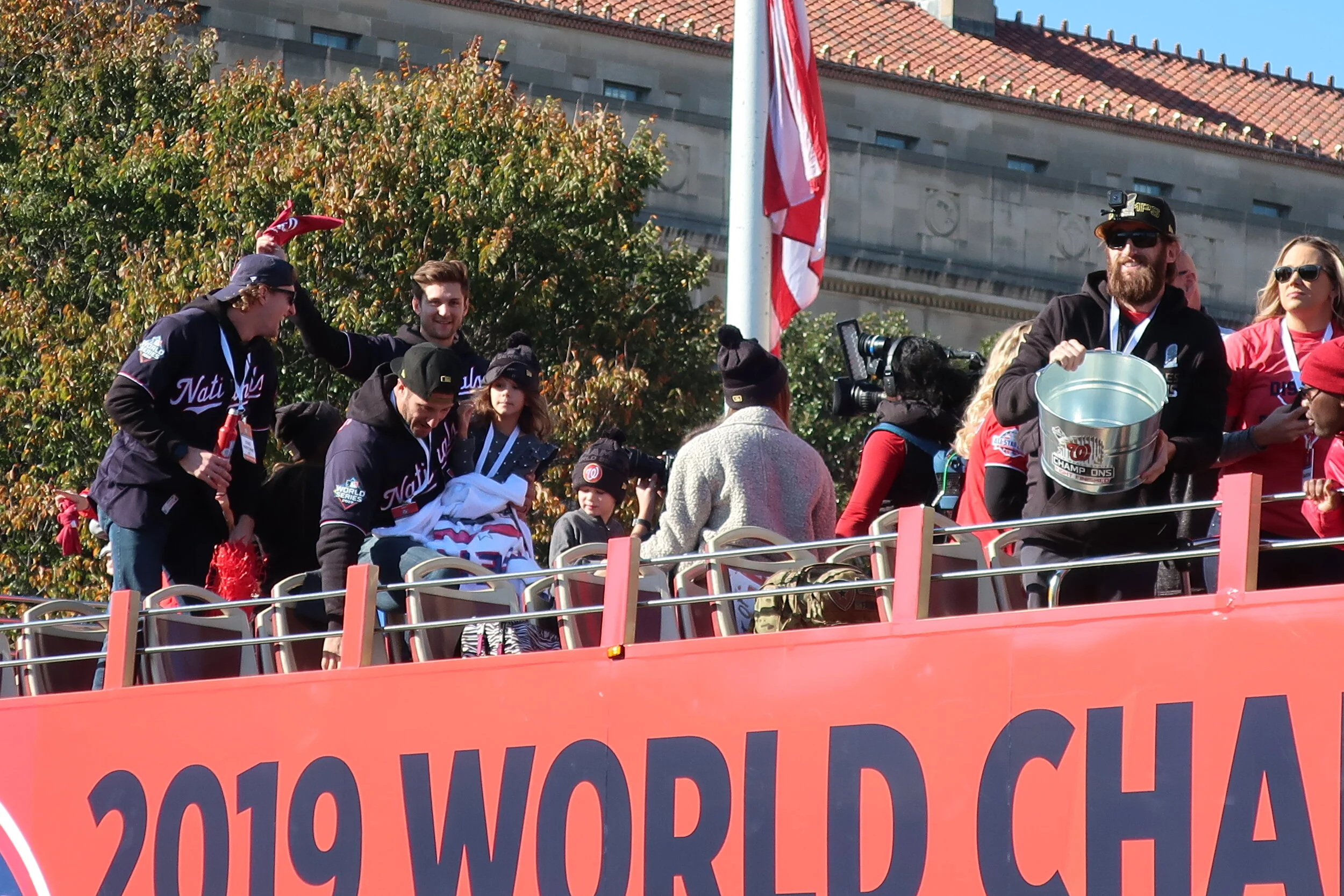  DC 2019--Nats Parade--Andrew Stevenson, Trea Turner and Yan Gomes 