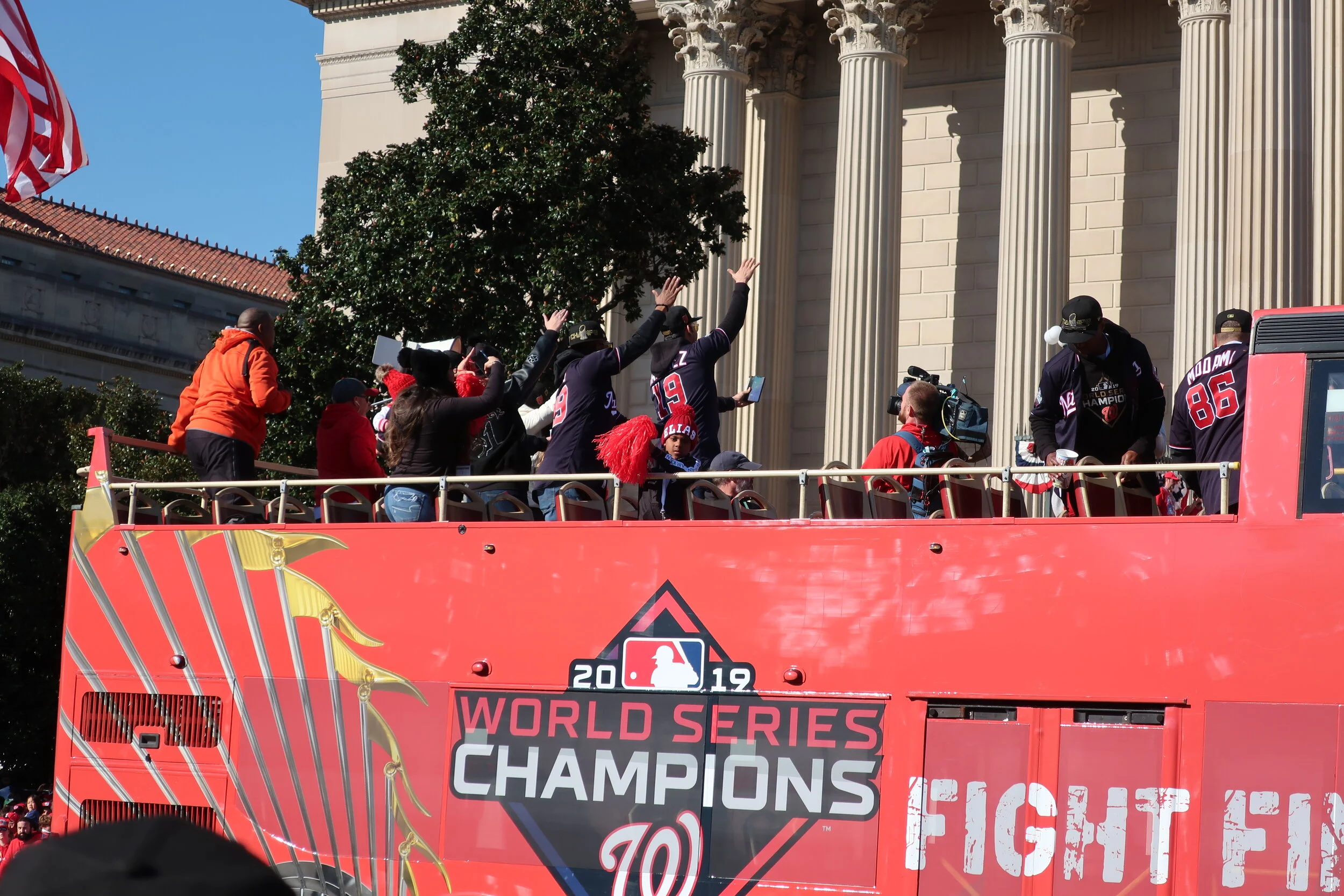  DC 2019--Nats Parade--Max Scherzer, Anibal Sanchez , Roenis Elias and Michael A. Taylor 