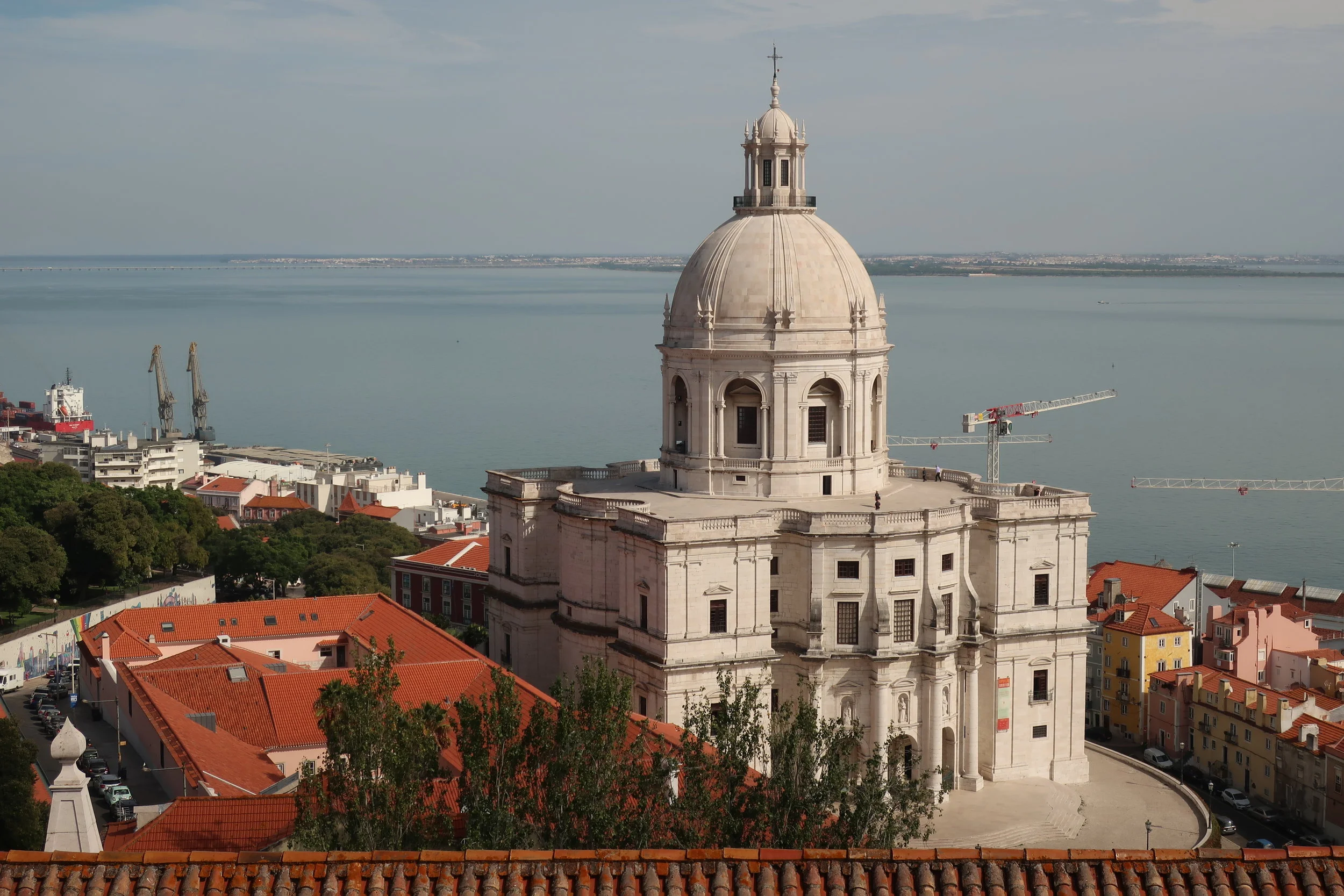 Lisbon 2019--Sao Vicente church and monastery--View from roof to Panteon 