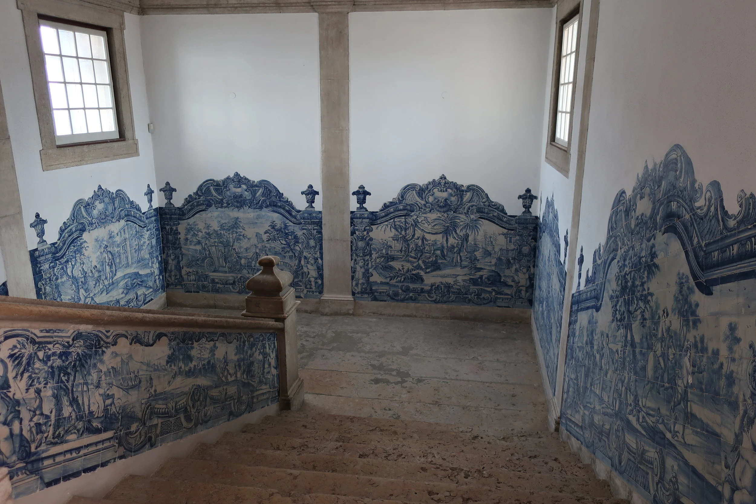  Lisbon 2019--Sao Vicente church and monastery--stairway to roof 
