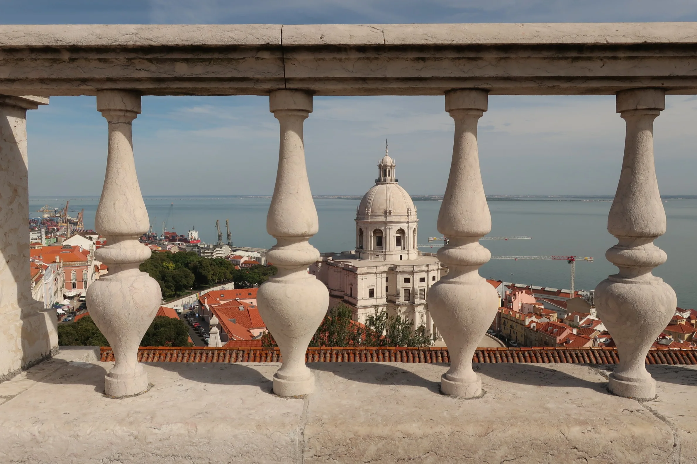  Lisbon 2019--Sao Vicente church and monastery--View from roof to Panteon 