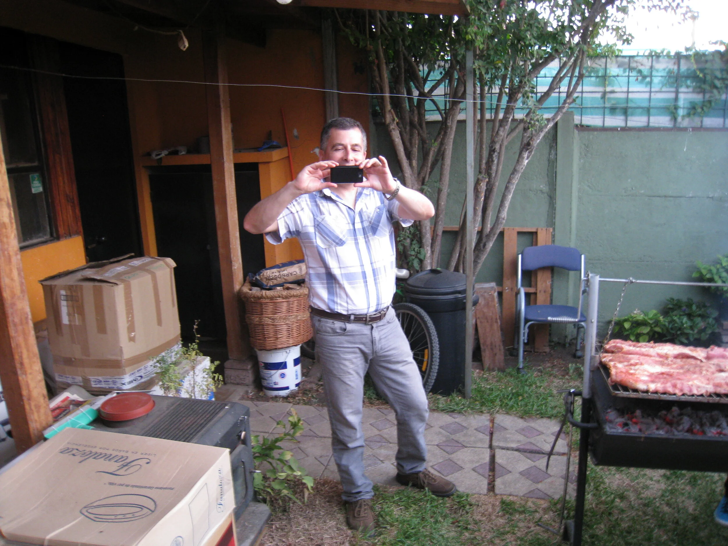  Curico--Aguirre house-Ricardo at the asado 