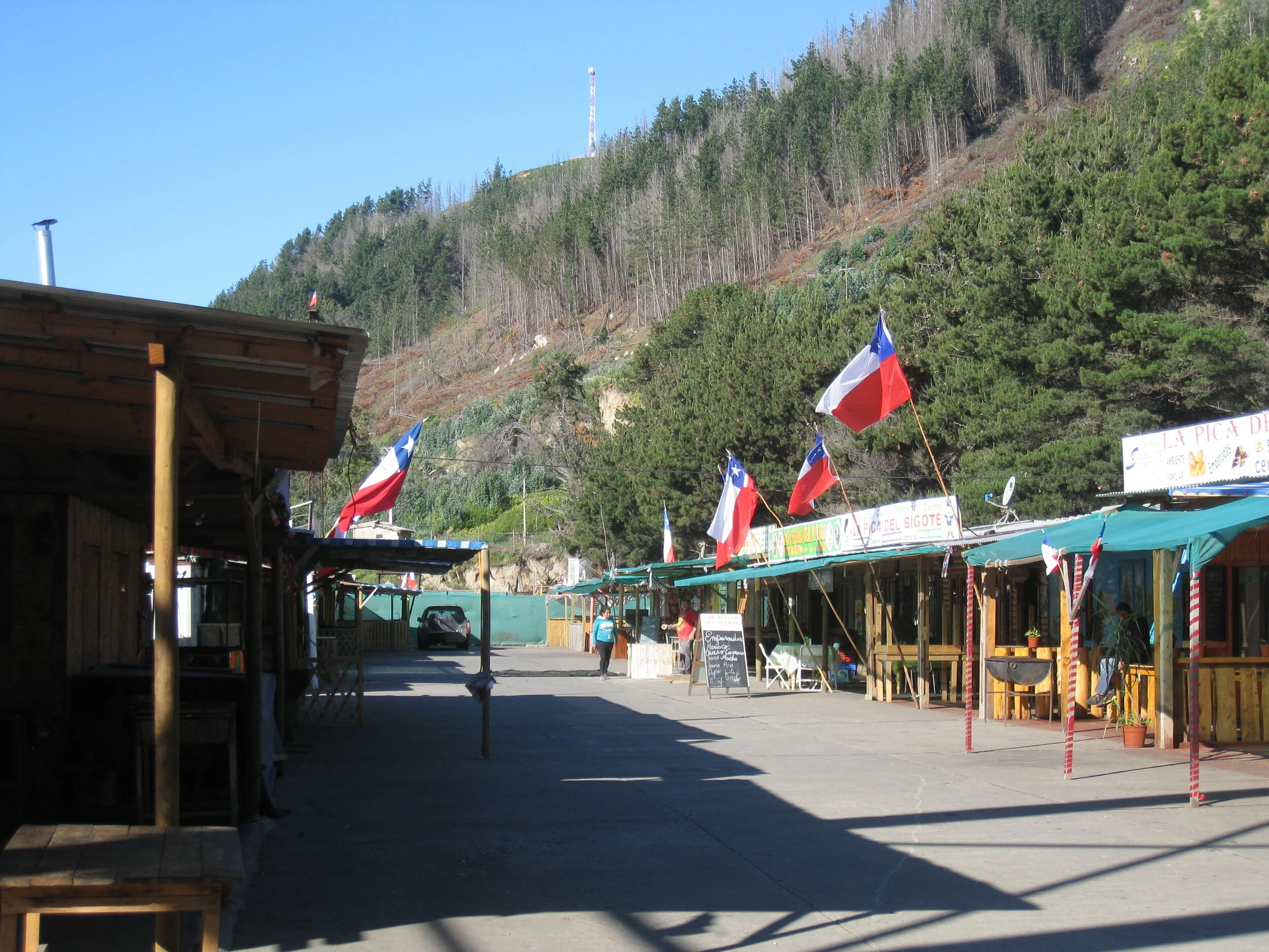  Chile--Constitution--Port shops/eating places 