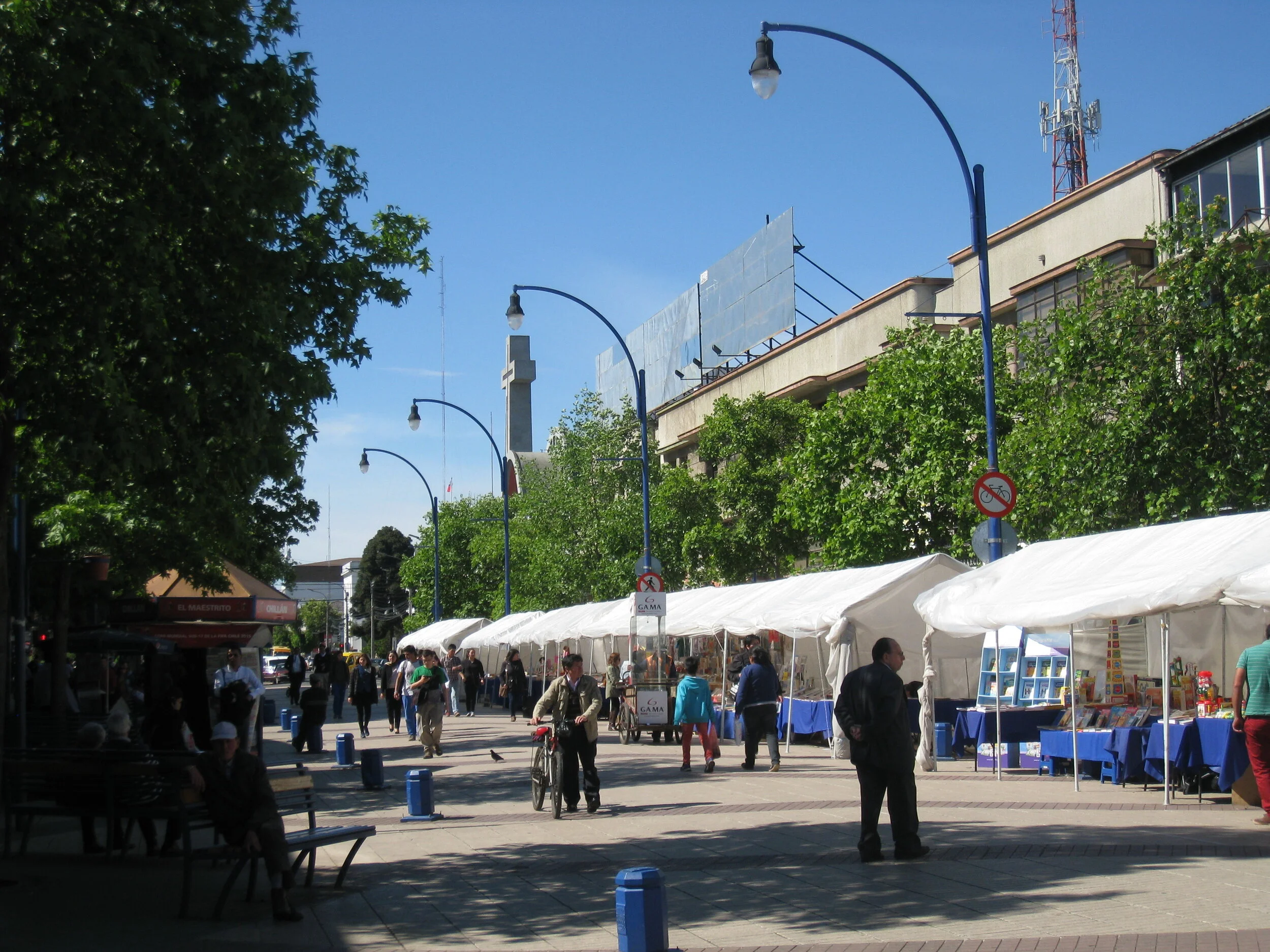  Chile--Chillan Street Scene--Pedestrian Mall 